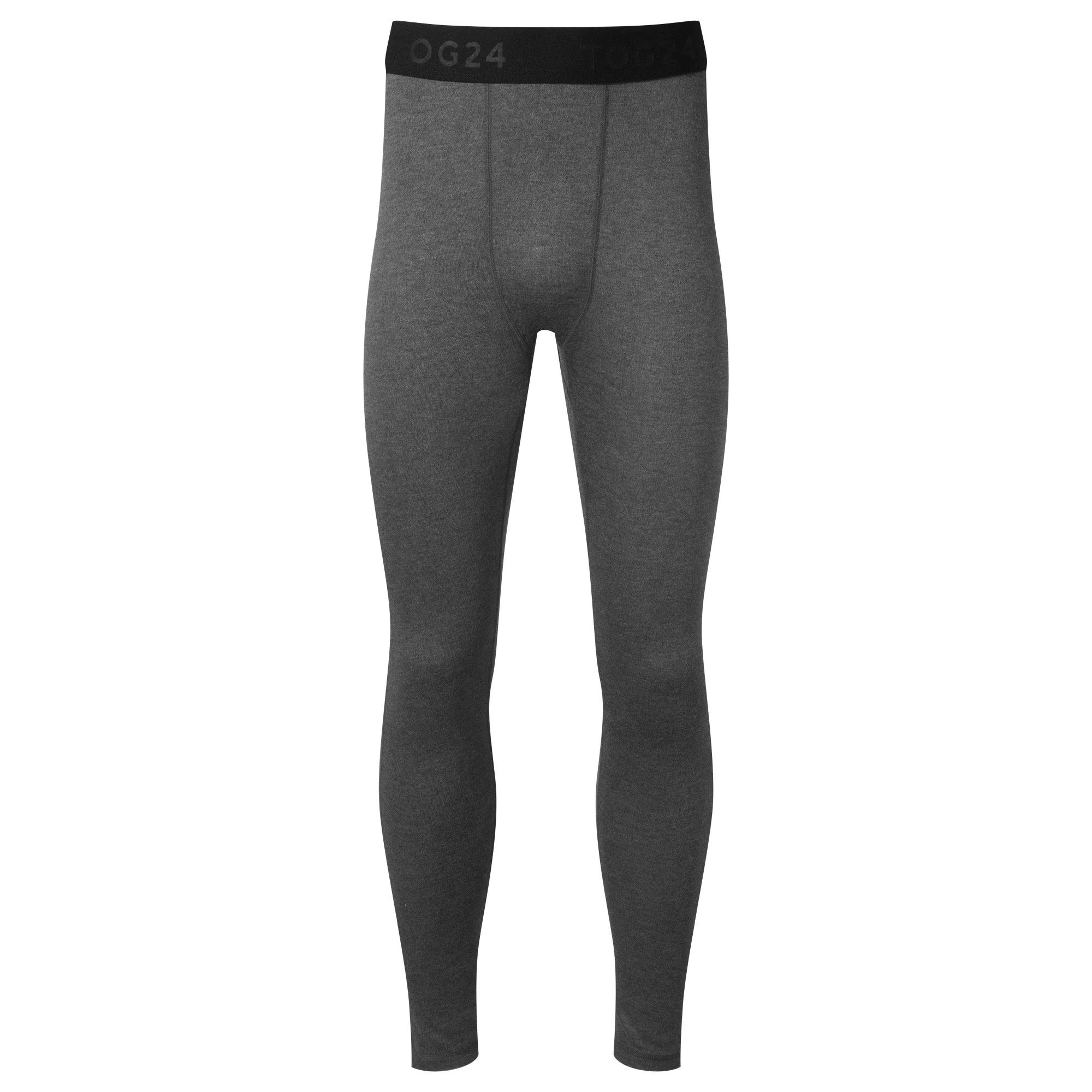 Meru Mens Cashmere Touch Base Layer Leggings - Dark Grey Marl - Image 6