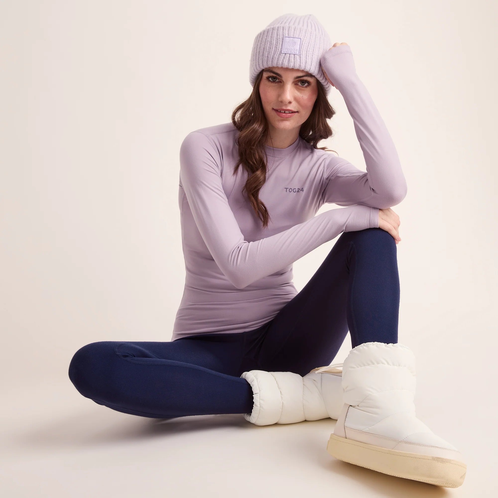 Meru Womens Cashmere Touch Base Layer Leggings - Oxford Blue - Image 4
