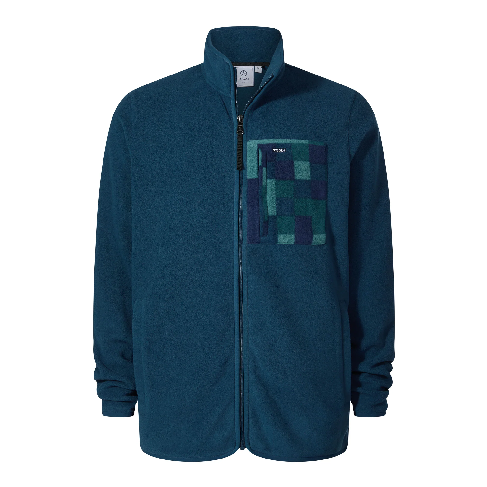 Miles Mens Relaxed Fit Microfleece Jacket - Inky Blue - Image 7