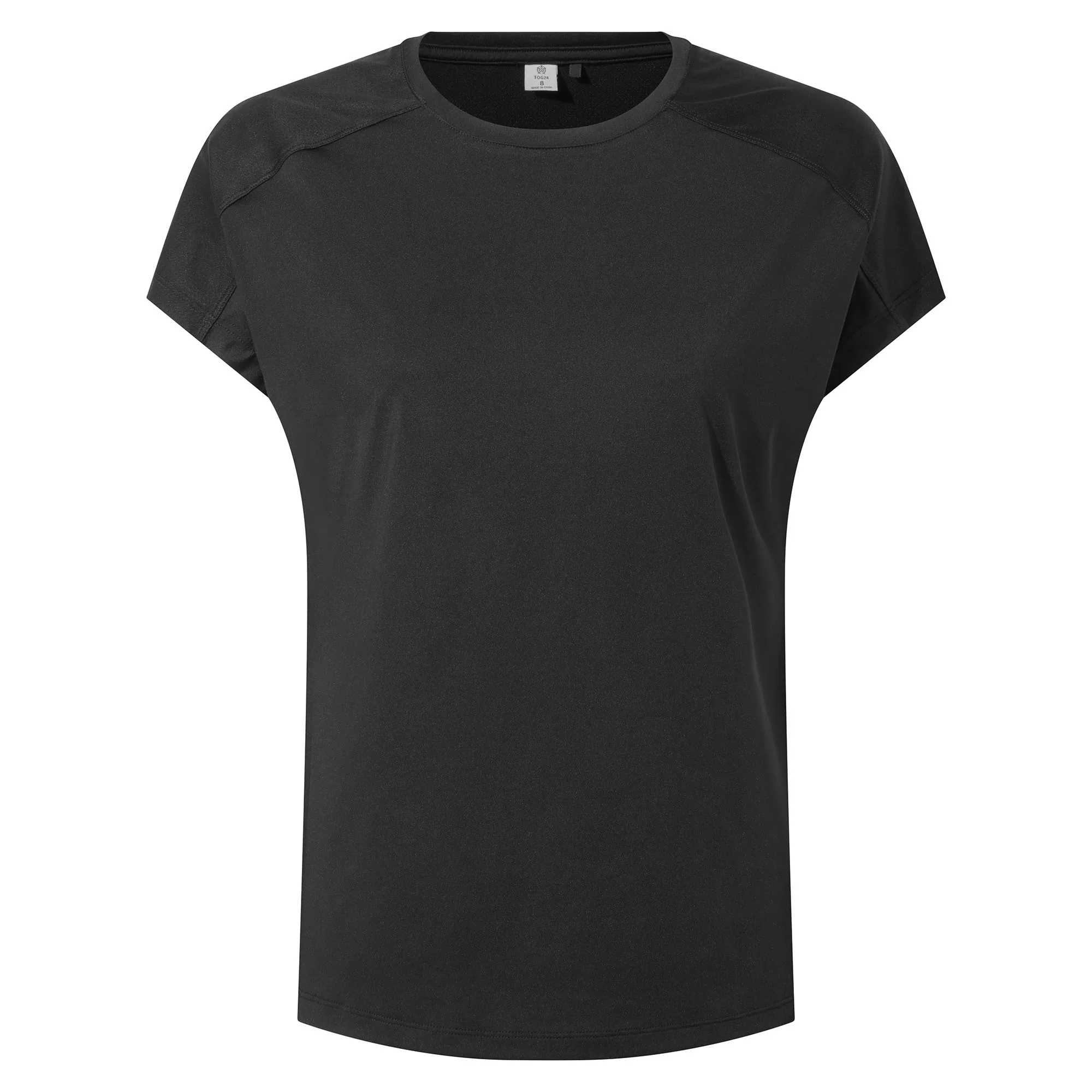 Moorley Womens Short Sleeve Performance Top - Black - Image 6