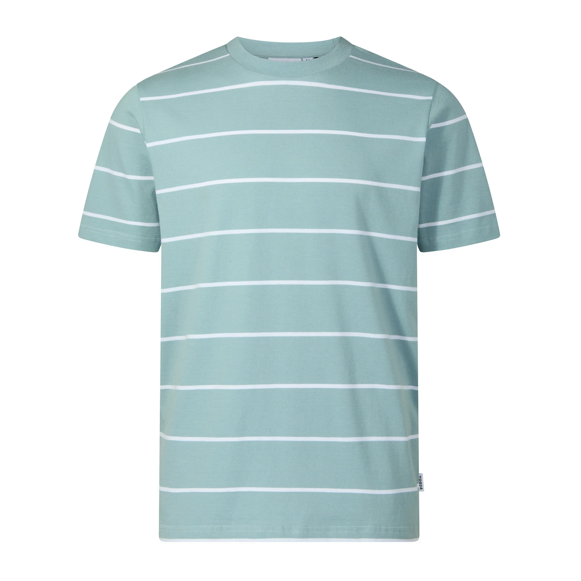 Morar Mens 100% Cotton Supersoft T-Shirt - Summer Sky Stripe - Image 6