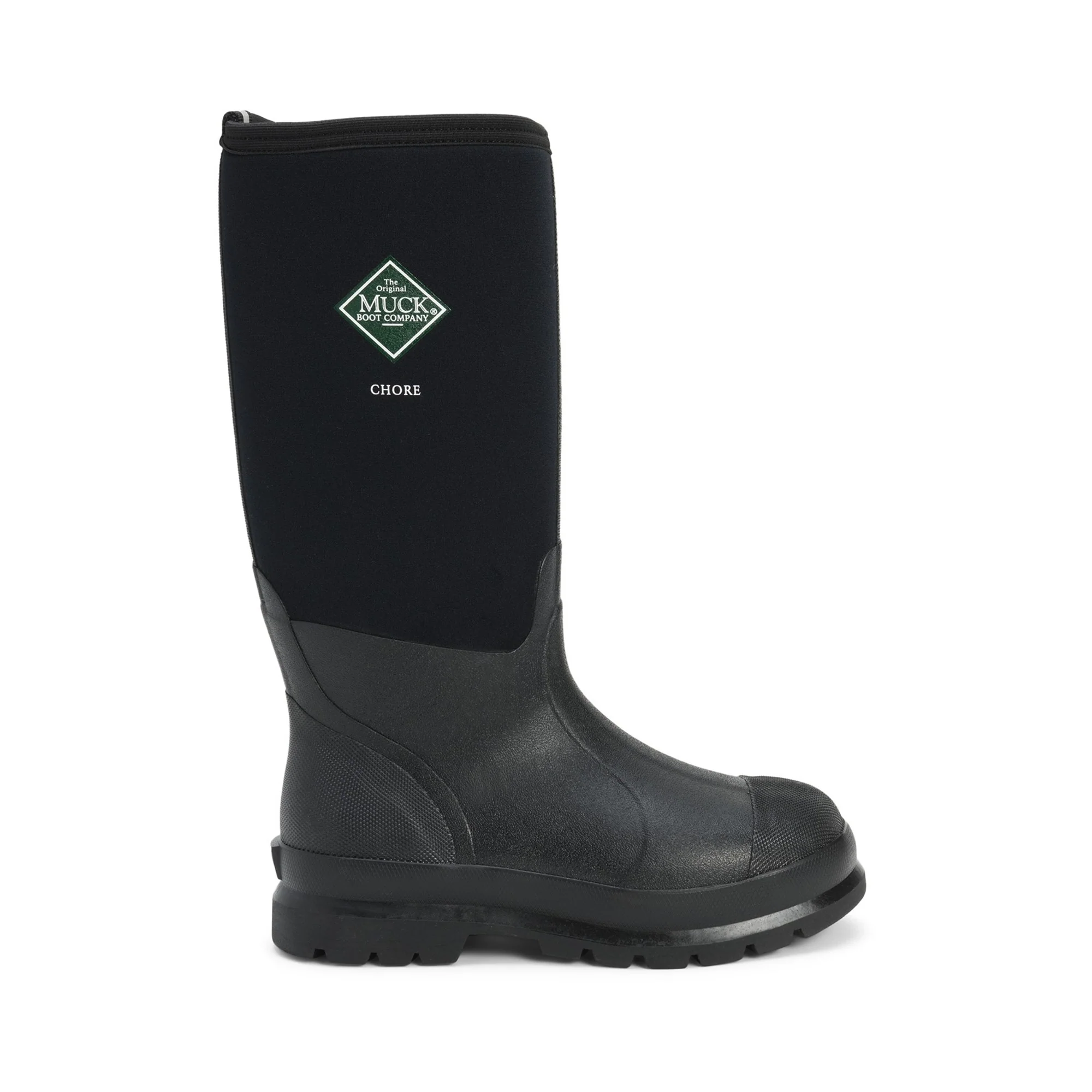 Muck Boots Chore Classic Hi Patterned Unisex Wellington - Black - Image 5