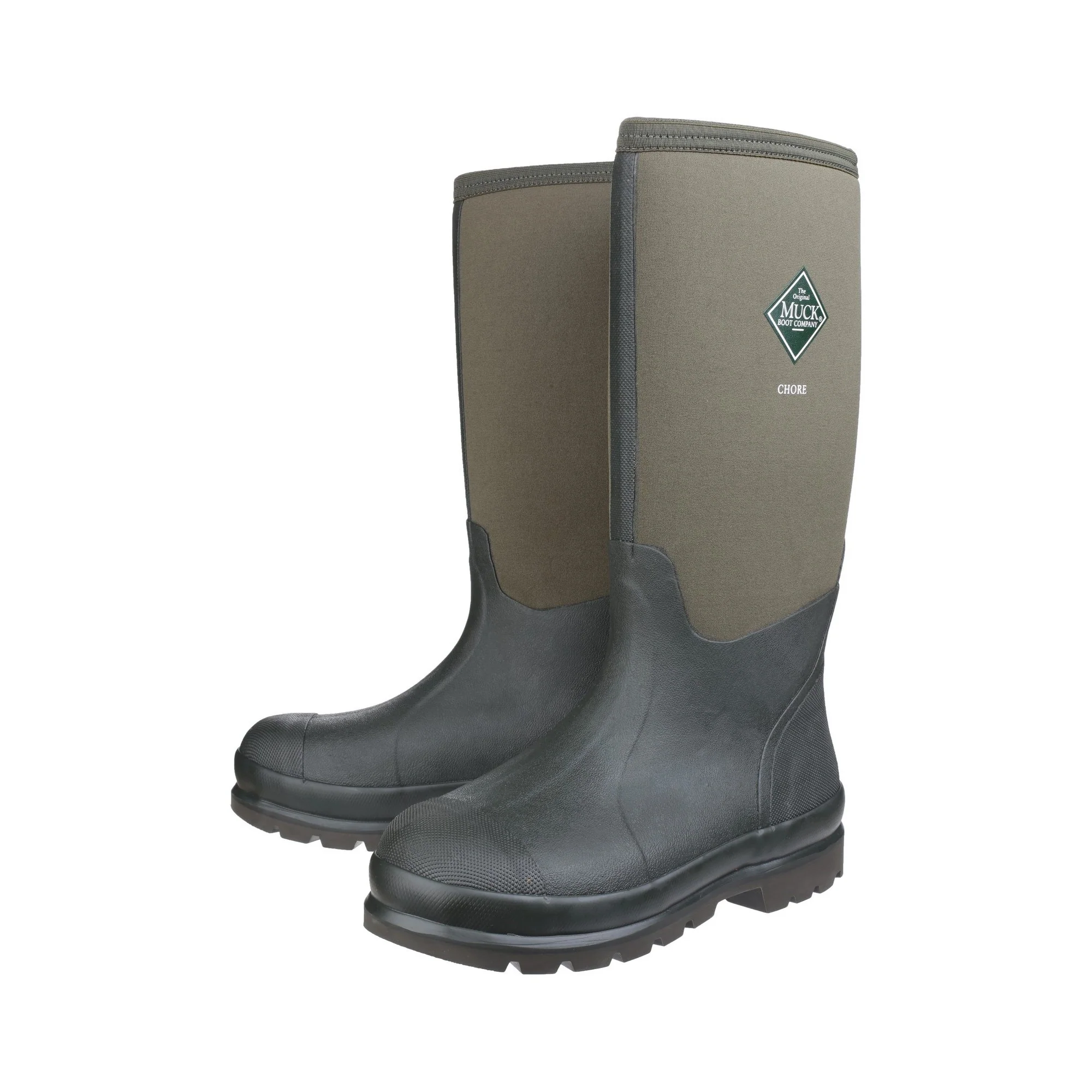 Muck Boots Chore Classic Hi Patterned Unisex Wellington - Moss - Image 6