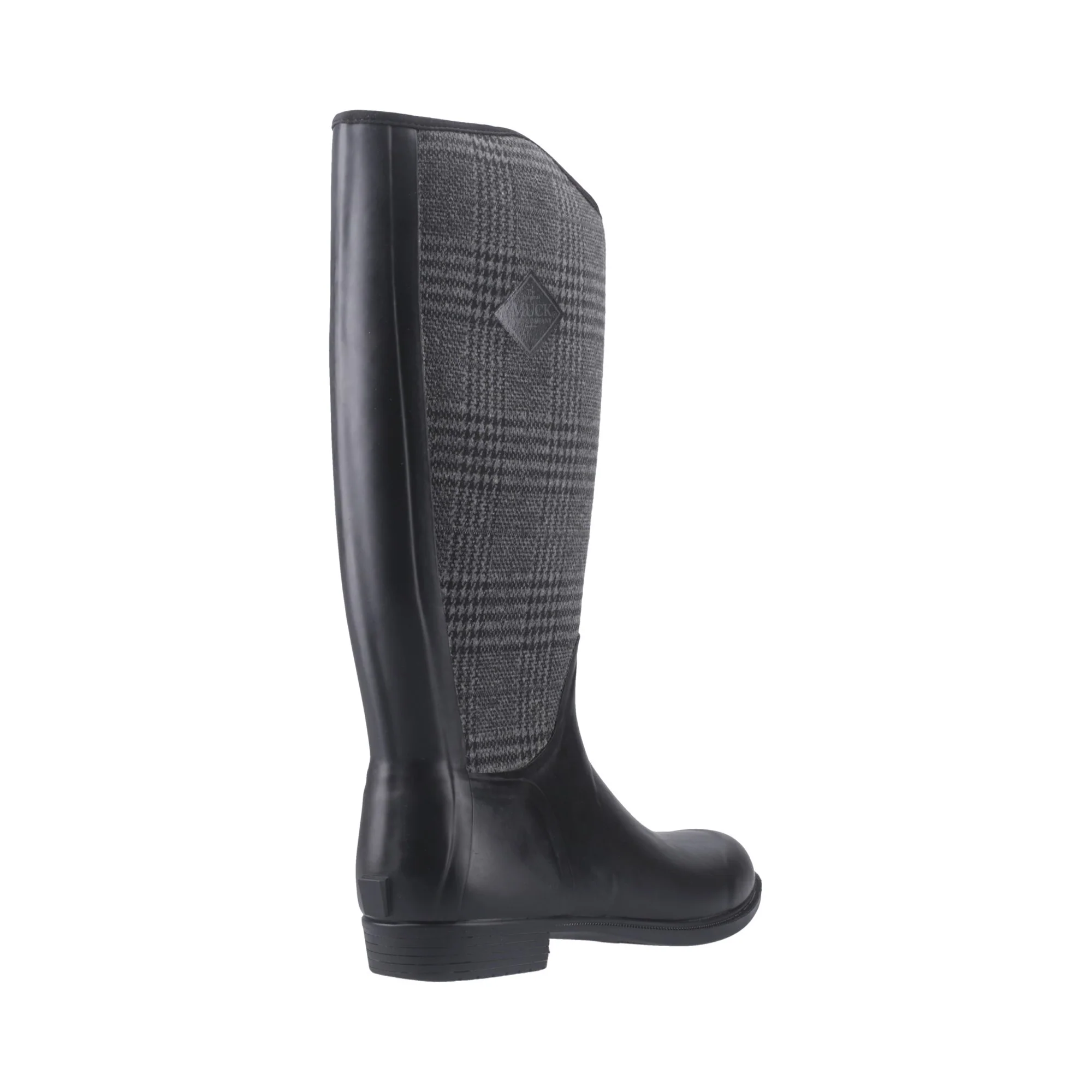 Muck Boots Derby Tall Womens - Black/Plaid - Image 2