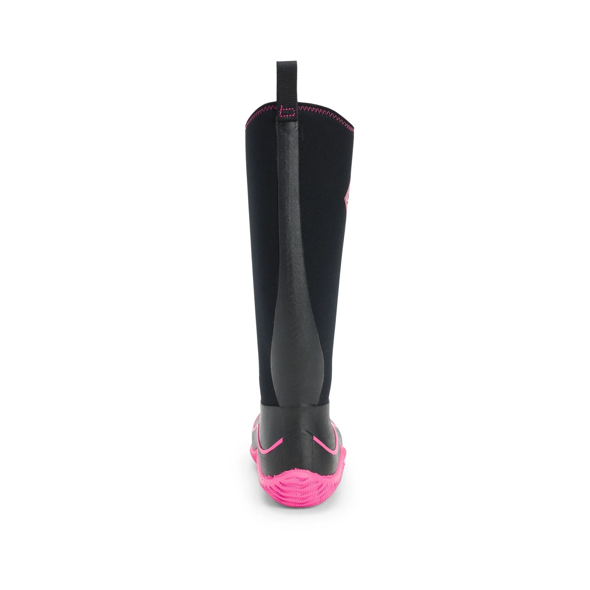 Muck Boots Hale Pull On Womens Wellington - Black/Pink - Image 2