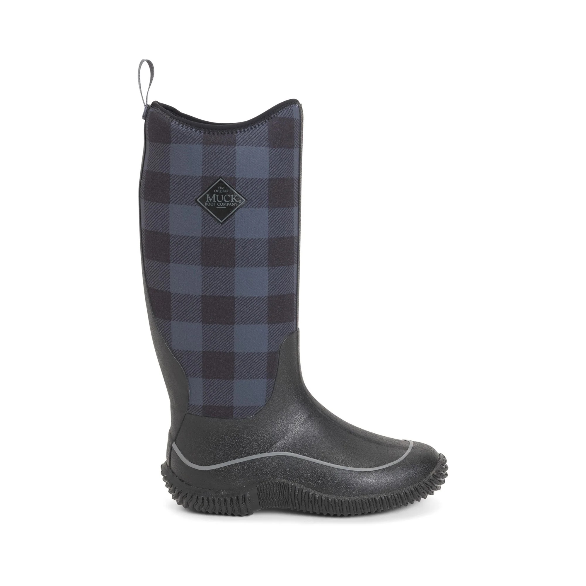 Muck Boots Hale Womens Wellington - Black/Grey Plaid - Image 5
