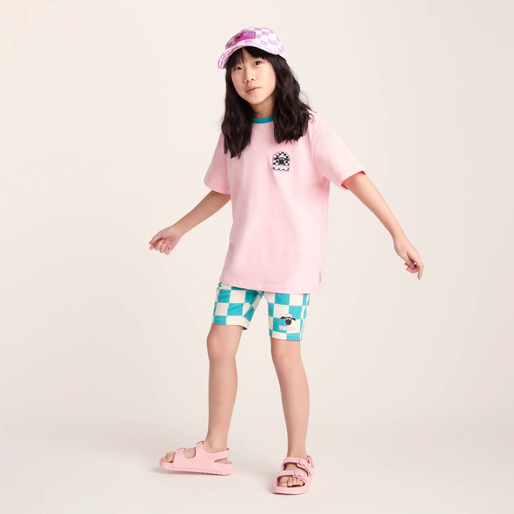 Najdi Kids Shaun the Sheep T-Shirt - Milkshake Pink - Image 2