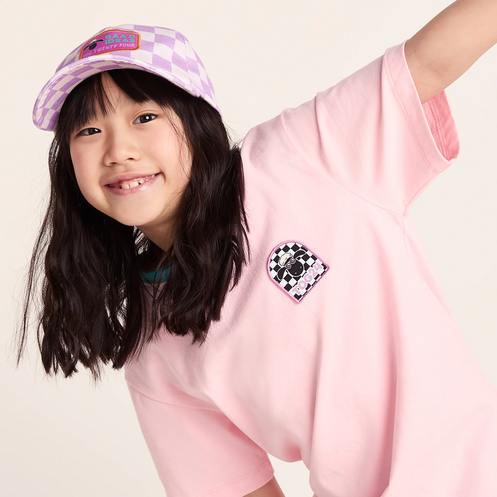 Najdi Kids Shaun the Sheep T-Shirt - Milkshake Pink - Image 5