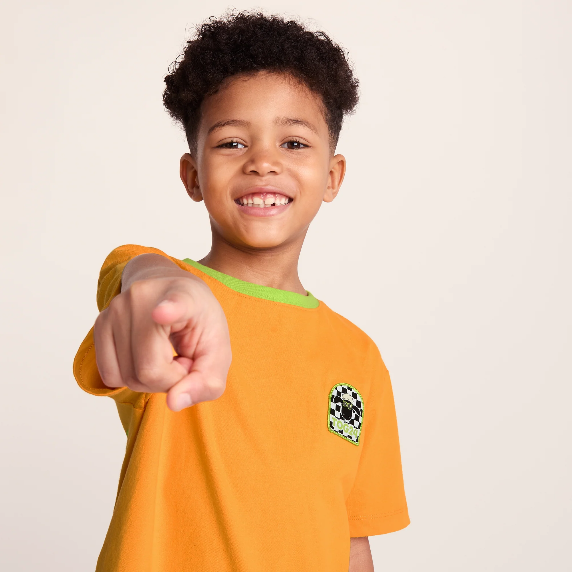 Najdi Kids Shaun the Sheep T-Shirt - Orange Slice - Image 5