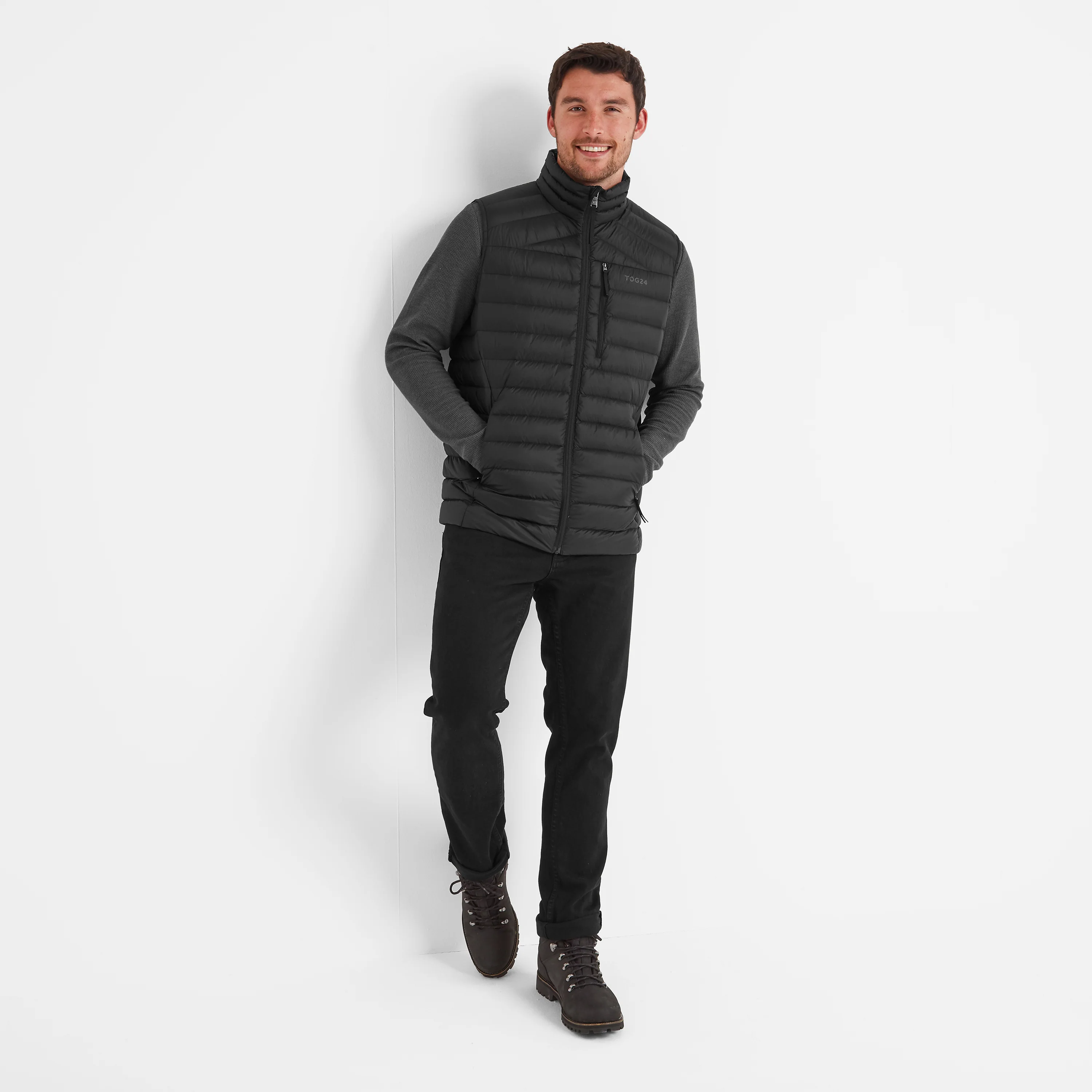 North Mens RDS Certified Down Gilet - Black - Image 2