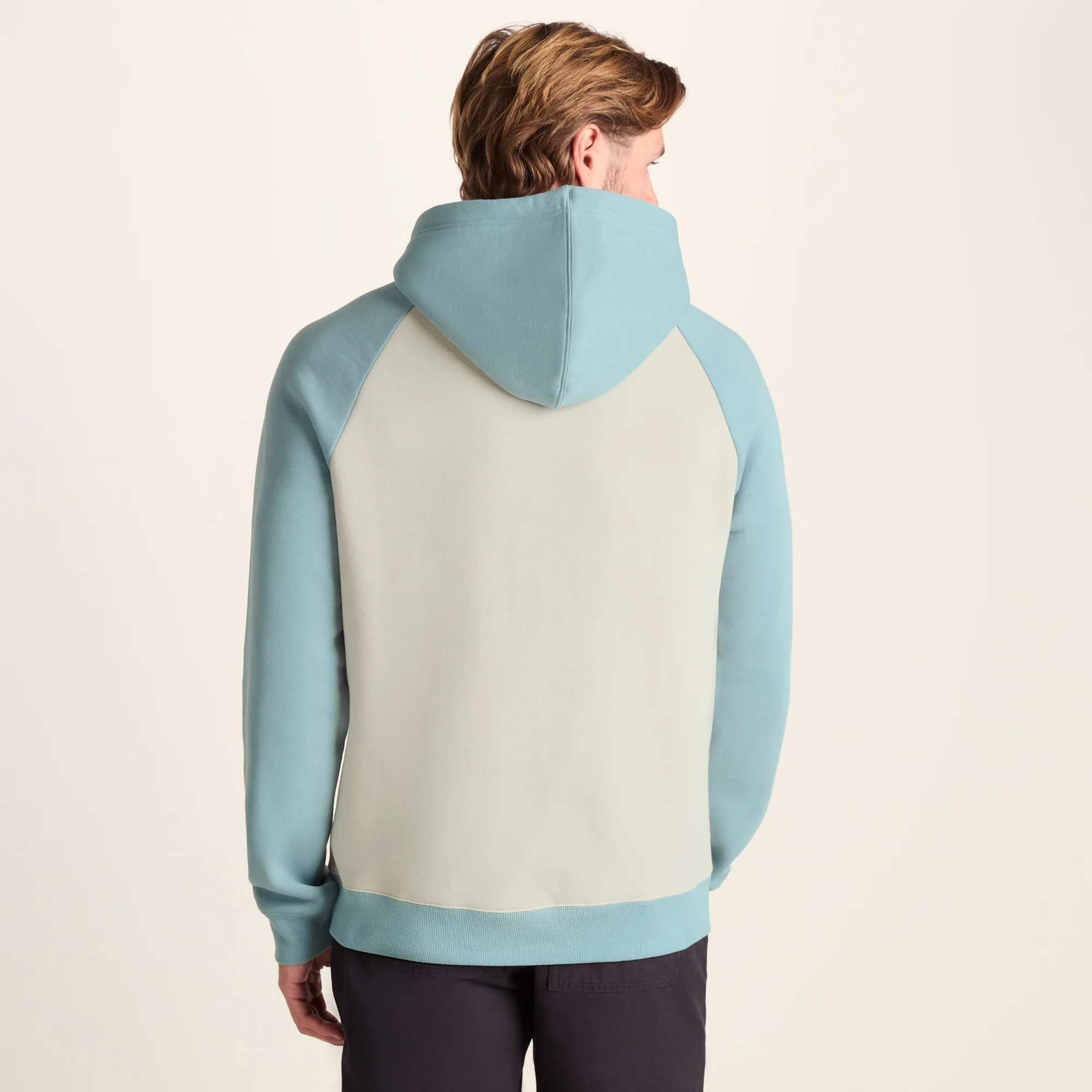 Noston Mens Supersoft Raglan Hoody - Summer Sky - Image 3