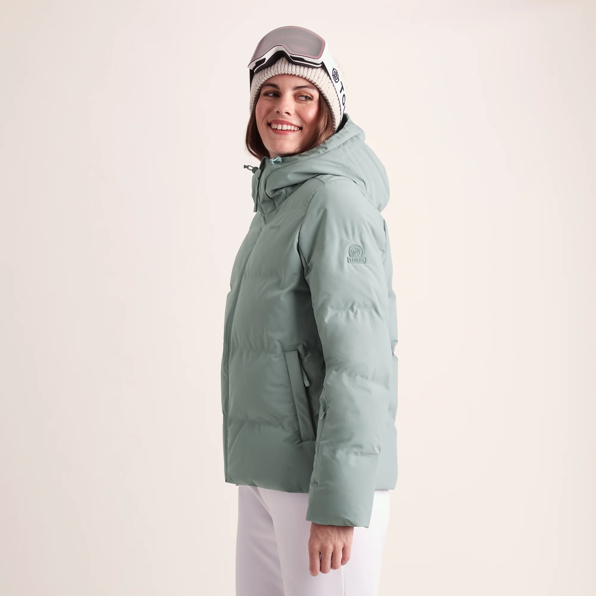 Orelle Womens Insulated Ski Jacket - Mist Grey - Image 4