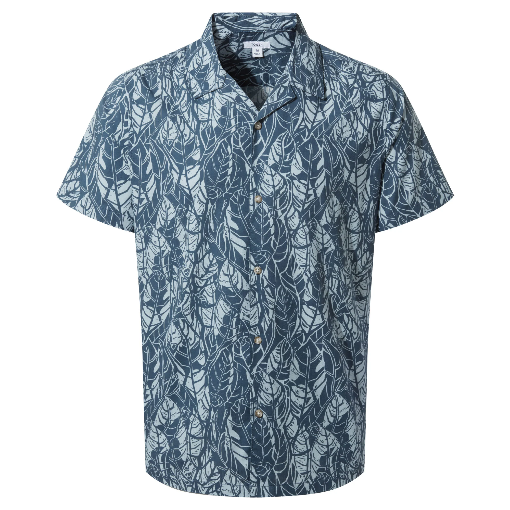 Otto Mens Short Sleeve Shirt - Night Sea Print - Image 6