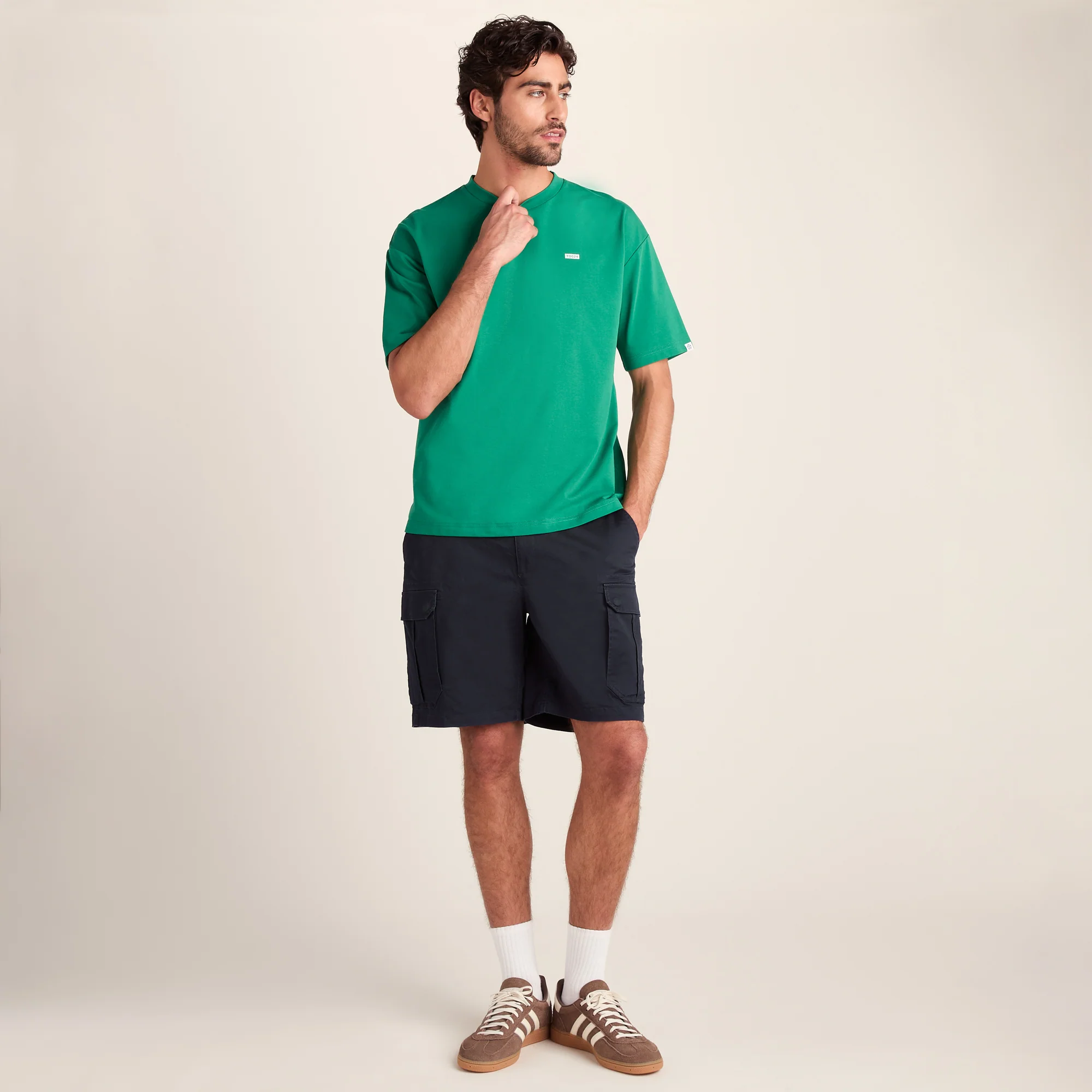 Pace Mens Supersoft Cargo Shorts - Dark Indigo - Image 2