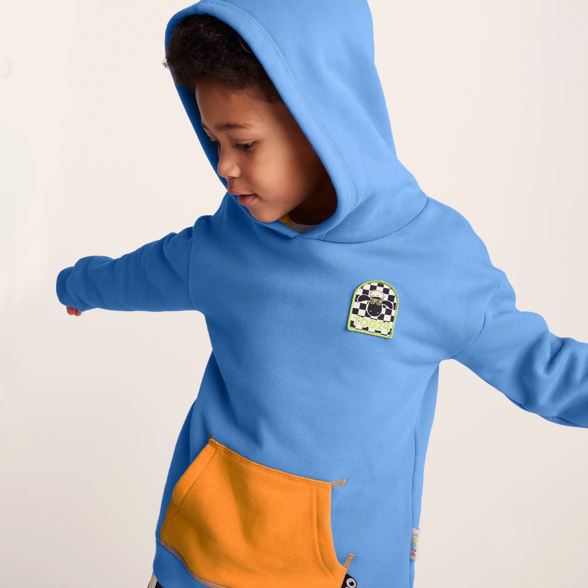 Pelibuey Kids Shaun the Sheep Hoody - Bluebell - Image 6