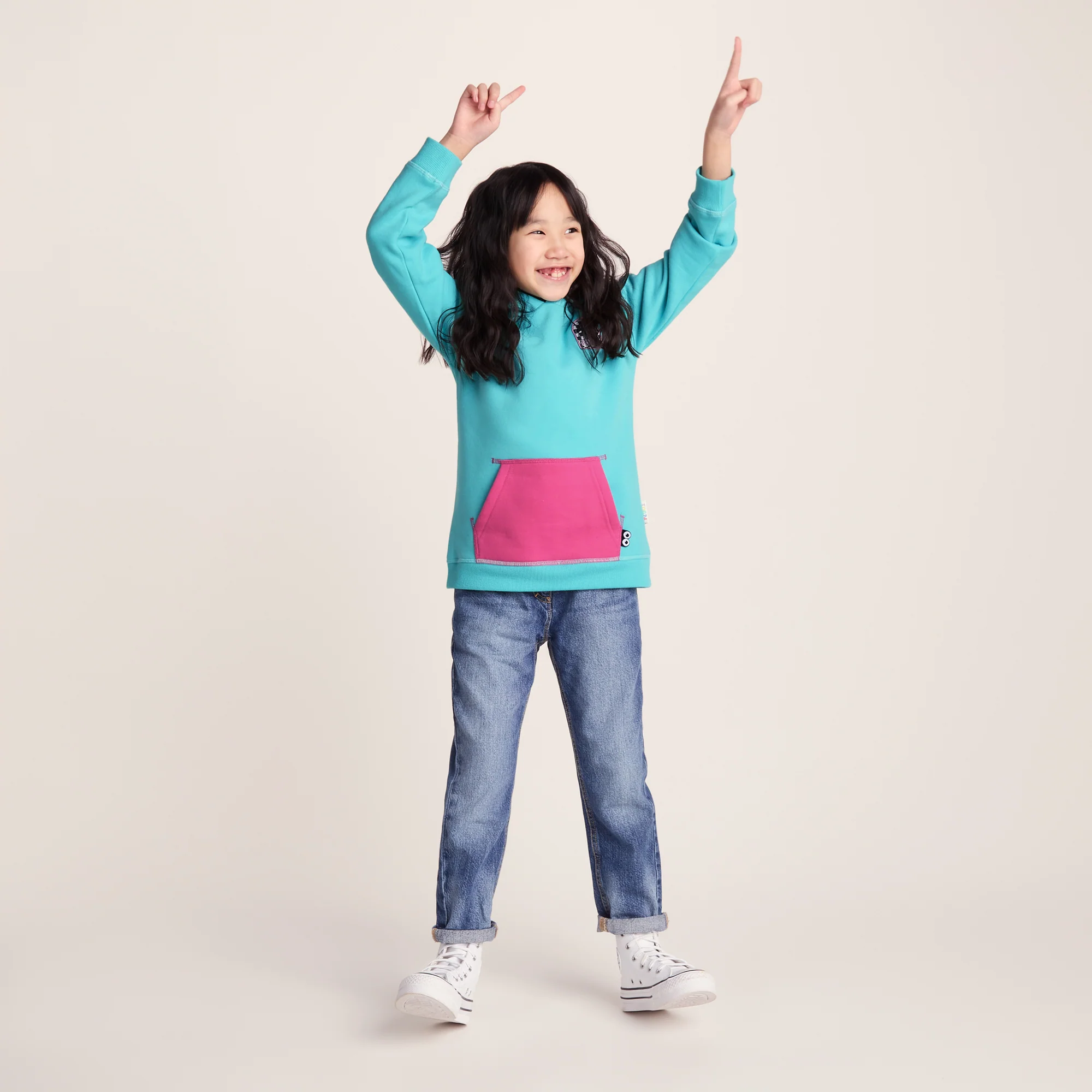 Pelibuey Kids Shaun the Sheep Hoody - Bubblegum Blue - Image 2