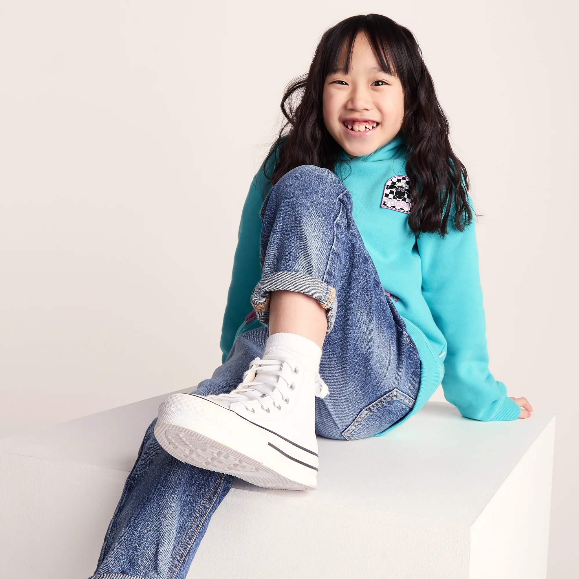 Pelibuey Kids Shaun the Sheep Hoody - Bubblegum Blue - Image 6