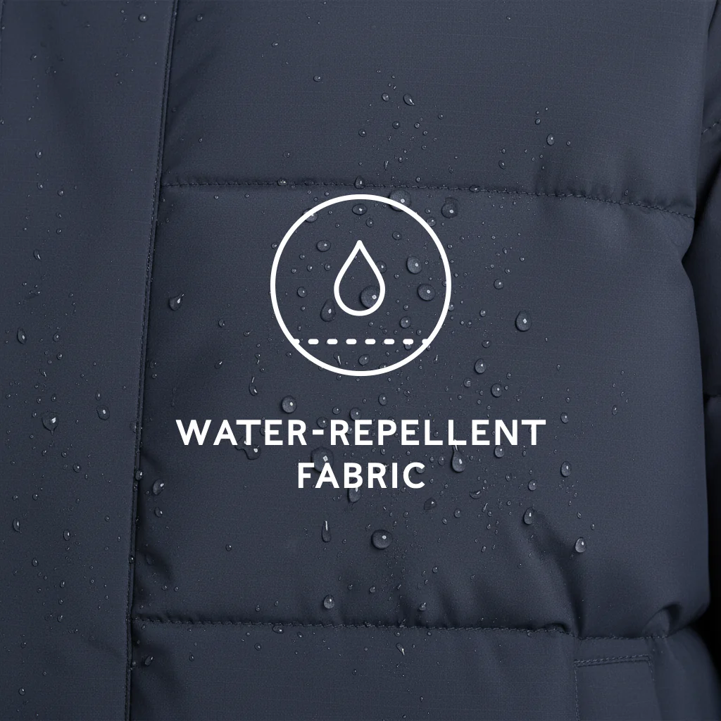 Preece Mens Long Shower Resistant Insulated Jacket - Dark Indigo - Image 11