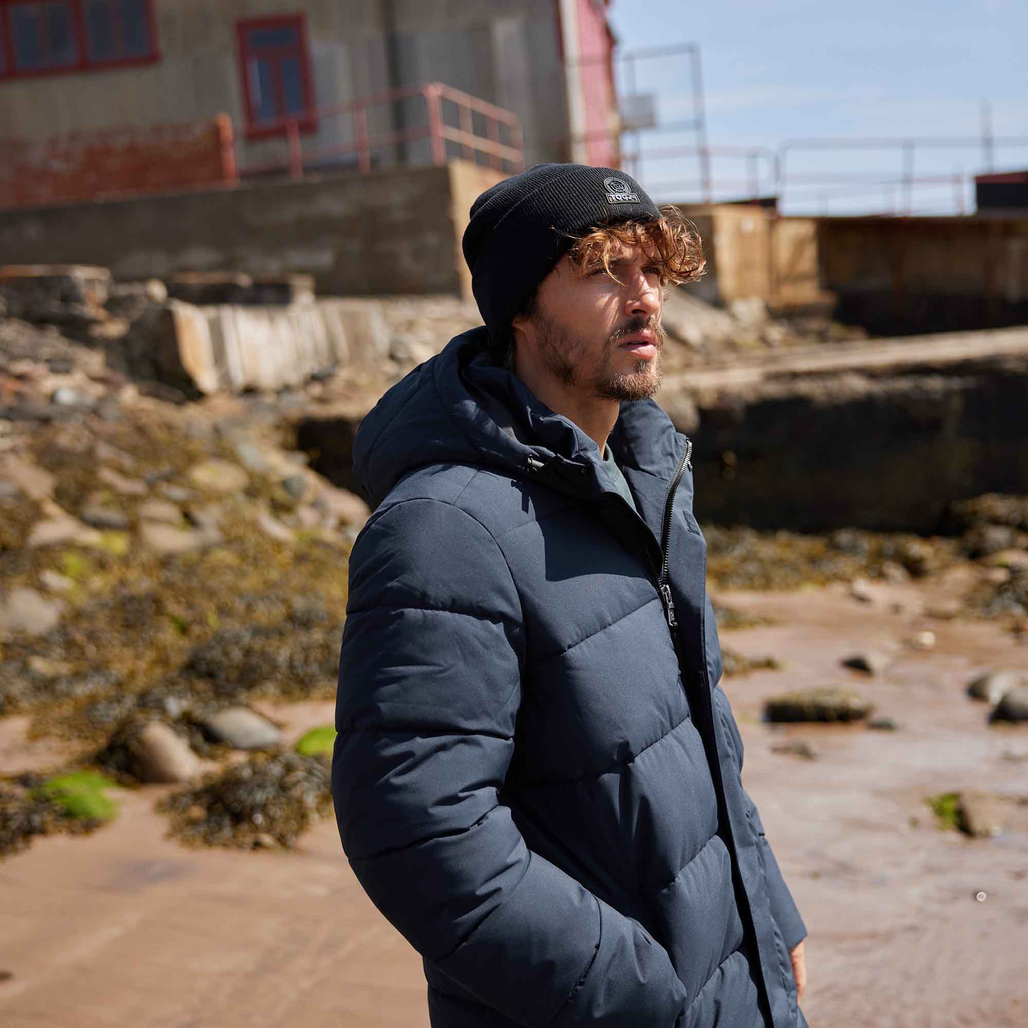 Preece Mens Long Shower Resistant Insulated Jacket - Dark Indigo - Image 7