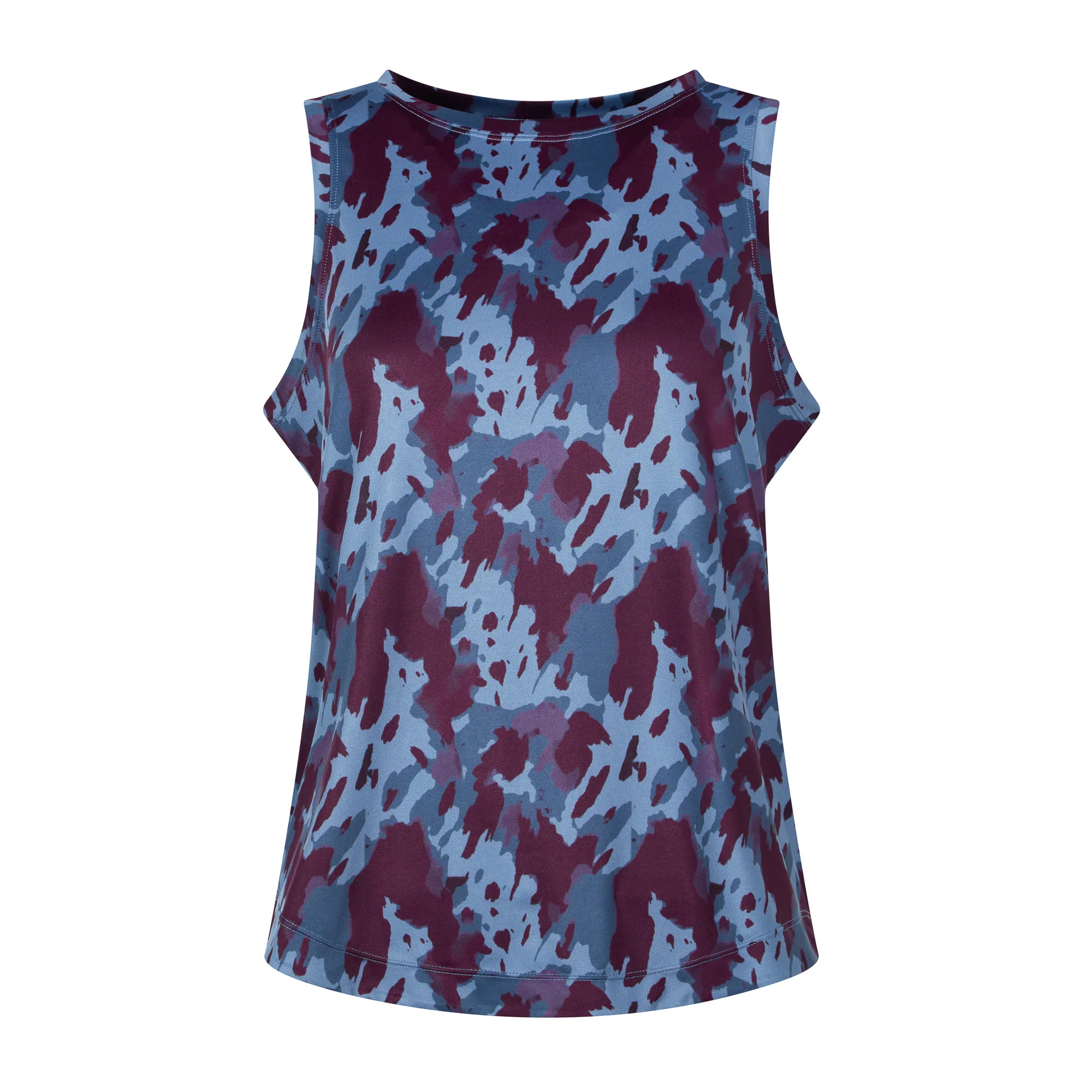 Quinn Womens Performance Vest - Smokey Blue Print - Image 6