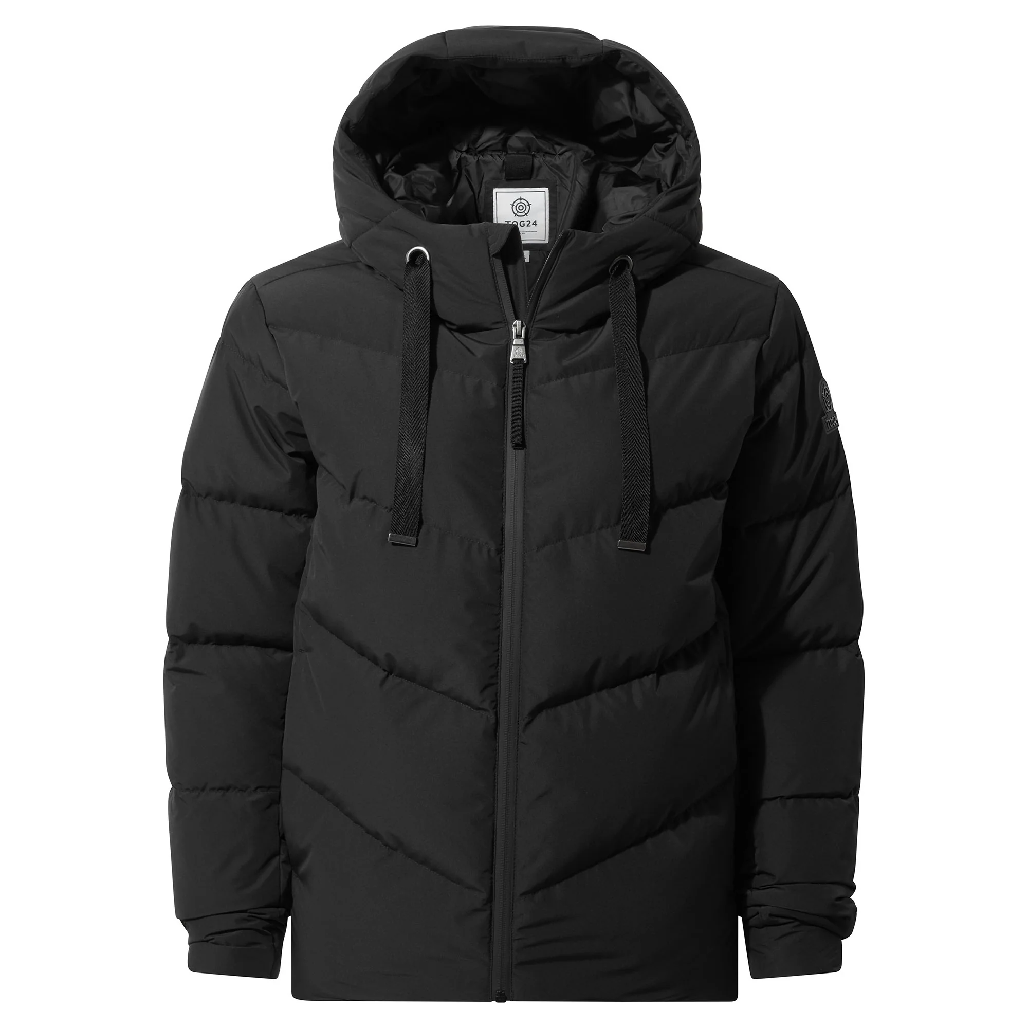 Raleigh Luxe Womens Shower Resistant Down Insulated Jacket - Black - Image 11
