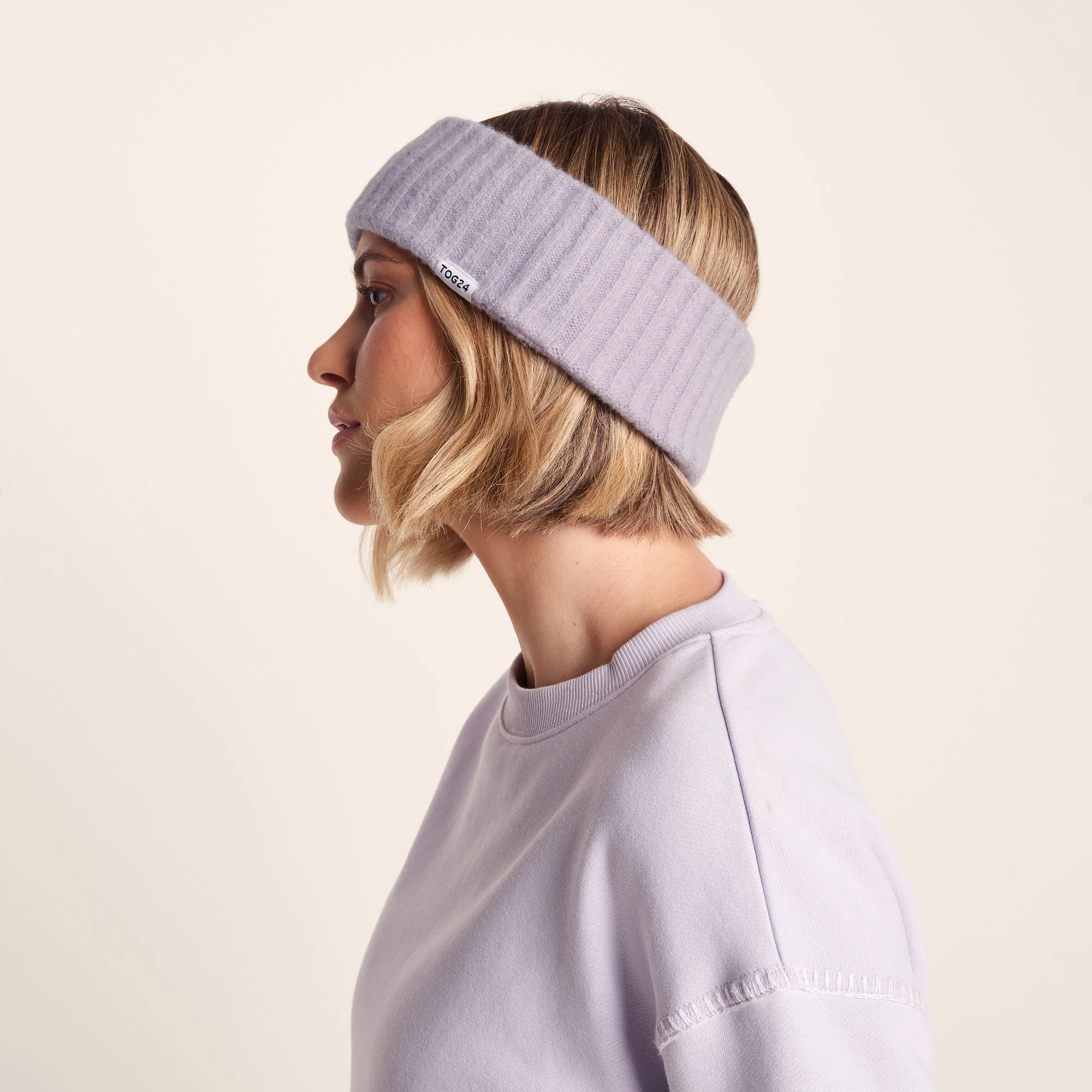 Ranora Knit Headband - Pale Lilac - Image 2