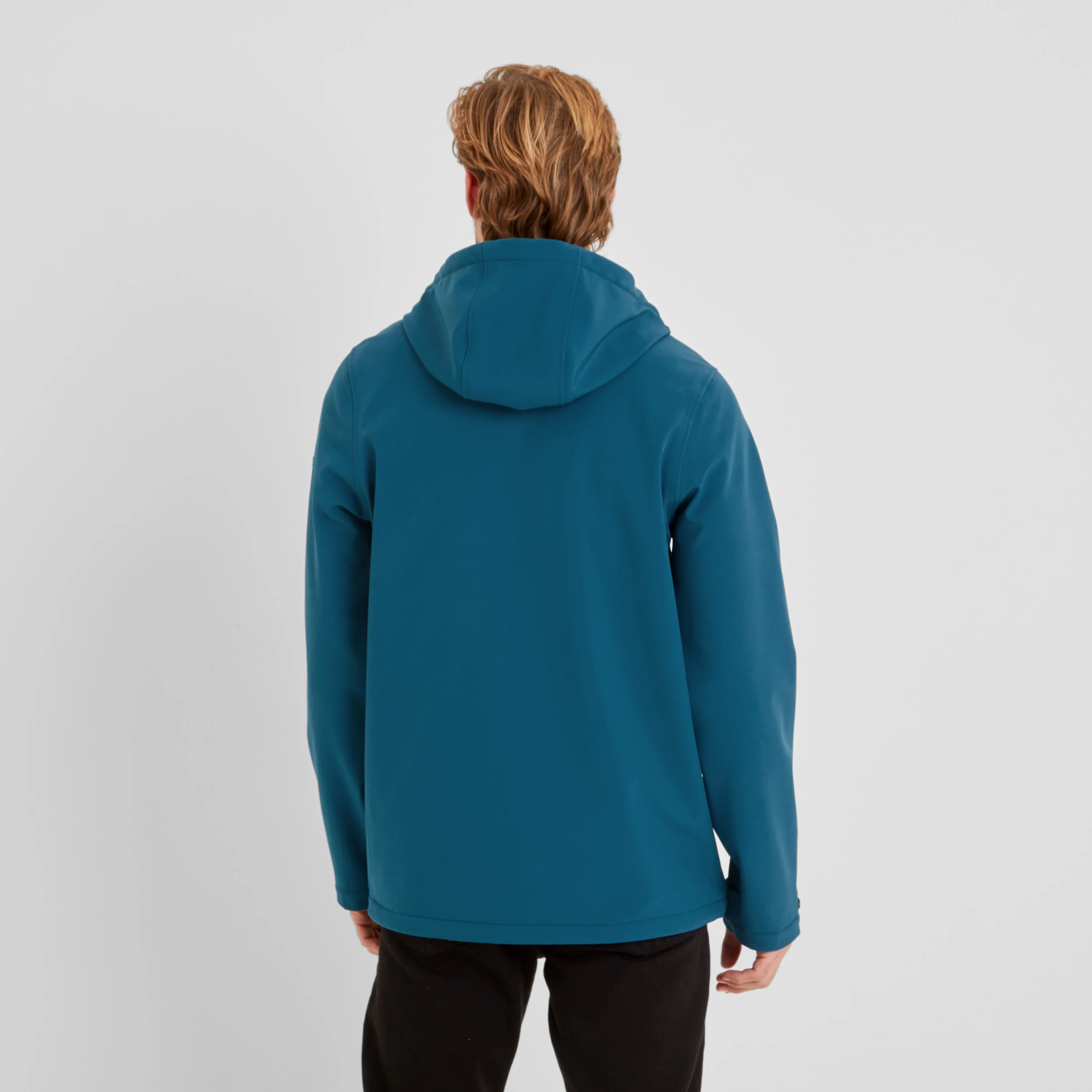 Retner Mens Waterproof Softshell Hooded Jacket - Marine Blue - Image 3