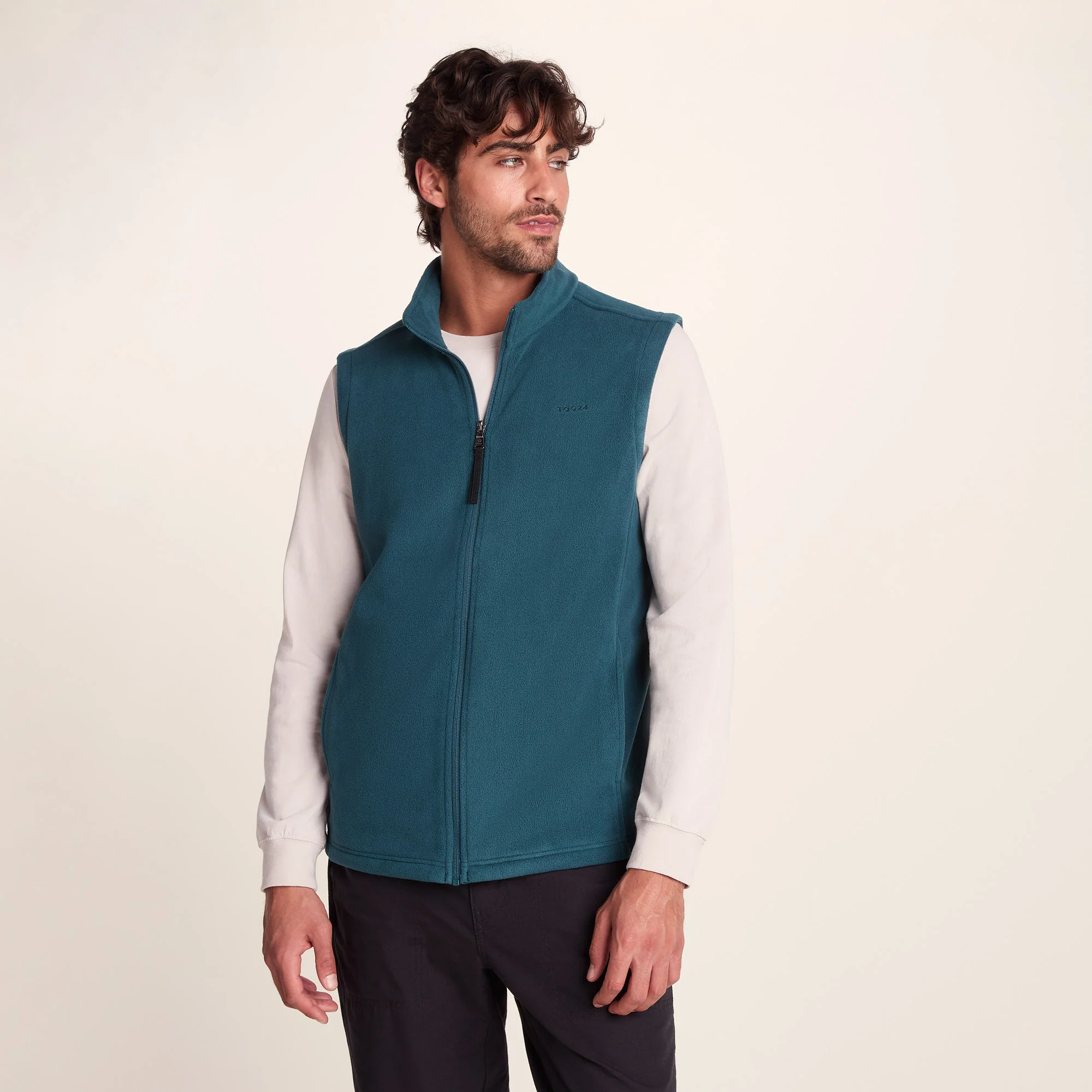 Revive Mens Fleece Gilet - Dark Turquoise - Image 2