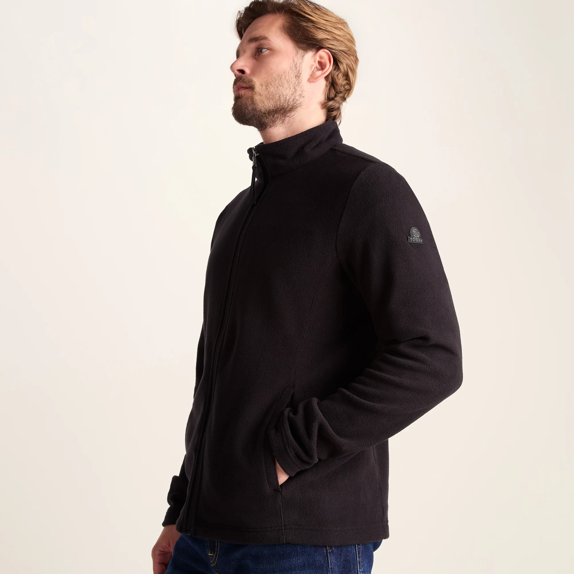 Revive Mens Fleece Jacket - Black - Image 6