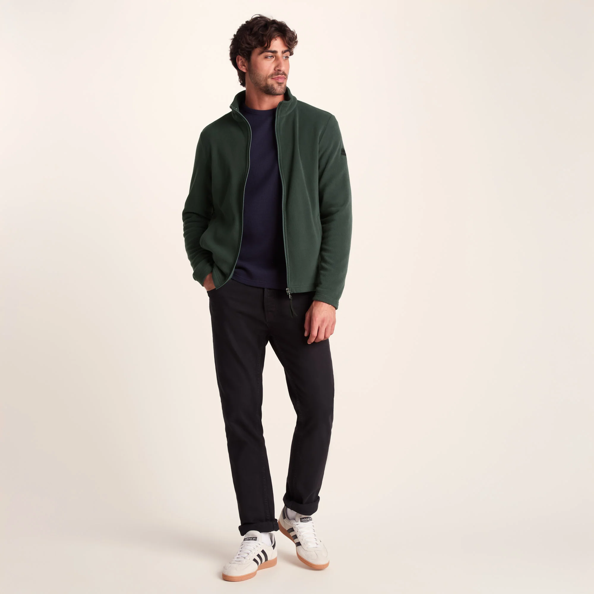 Revive Mens Fleece Jacket - Racing Green - Image 2