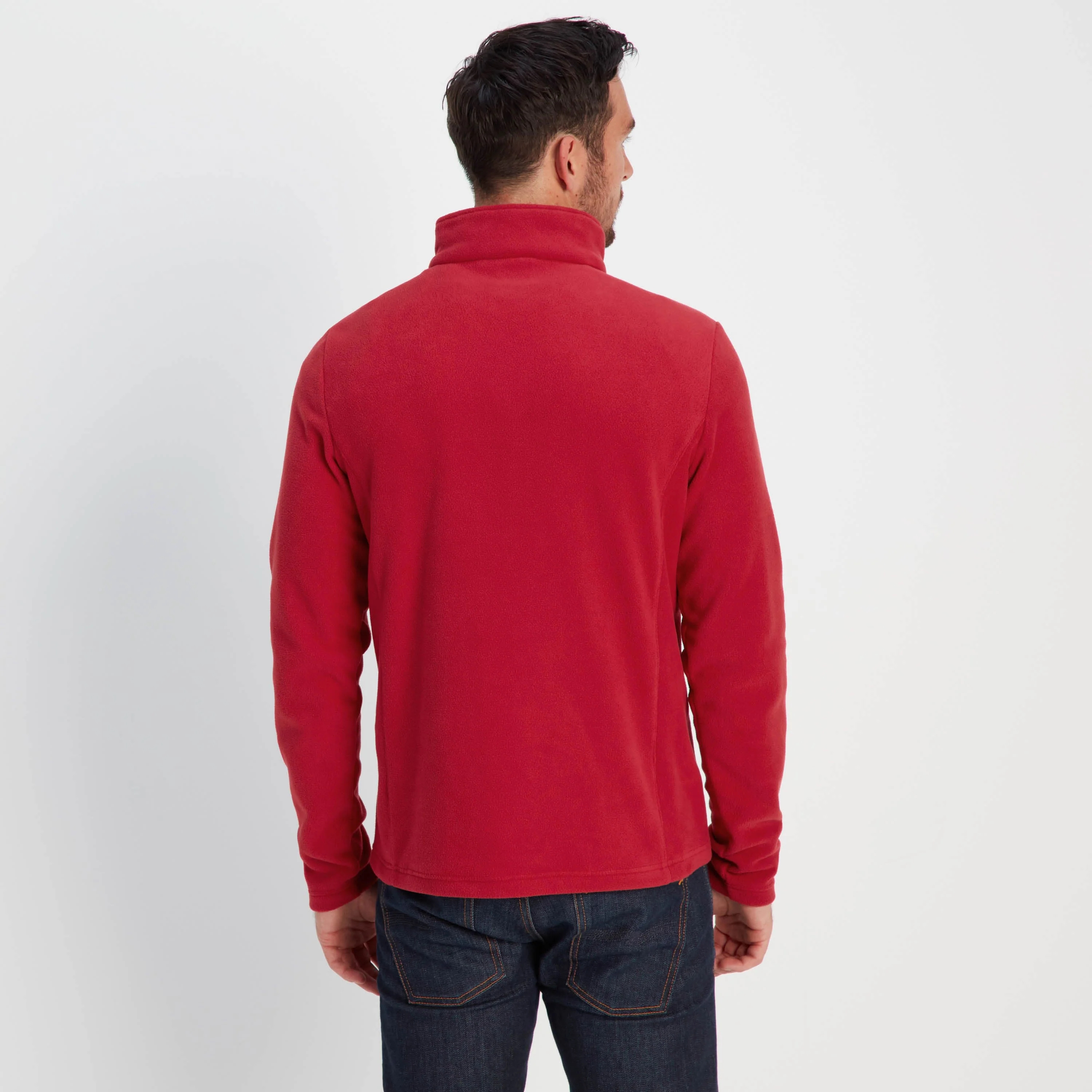 Revive Mens Quarter Zip Fleece - Chilli Red - Image 4