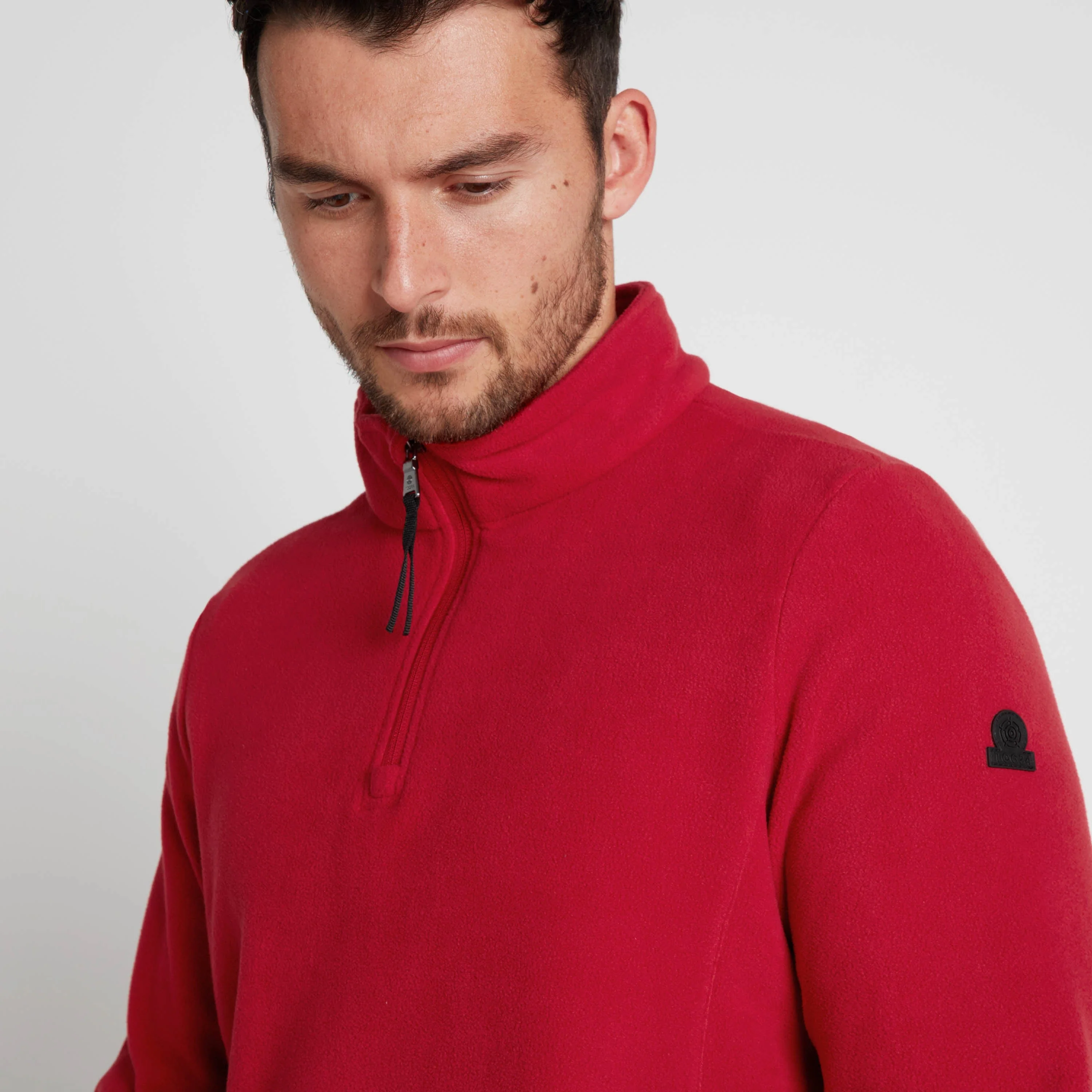 Revive Mens Quarter Zip Fleece - Chilli Red - Image 5