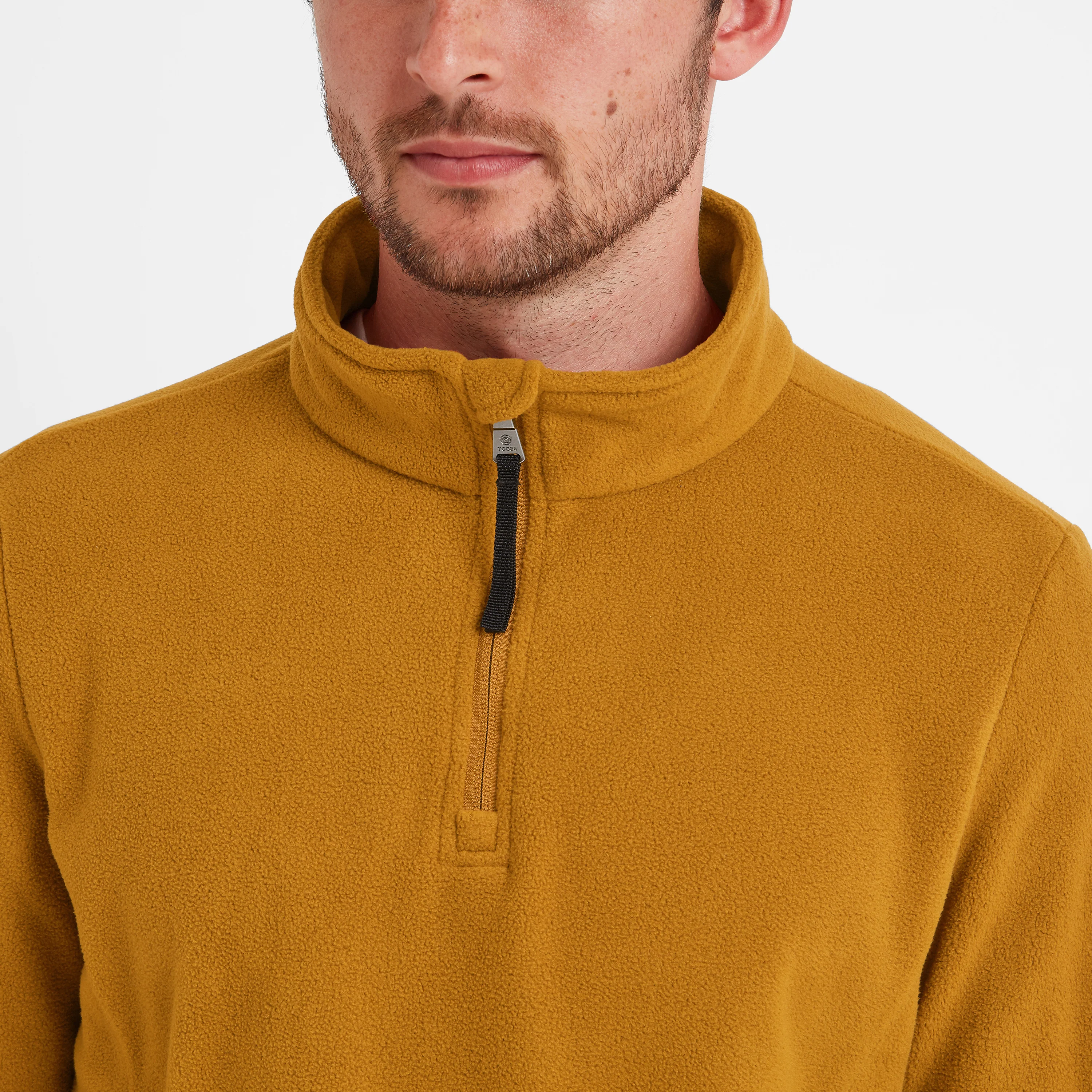 Revive Mens Quarter Zip Fleece - Rich Ochre - Image 6