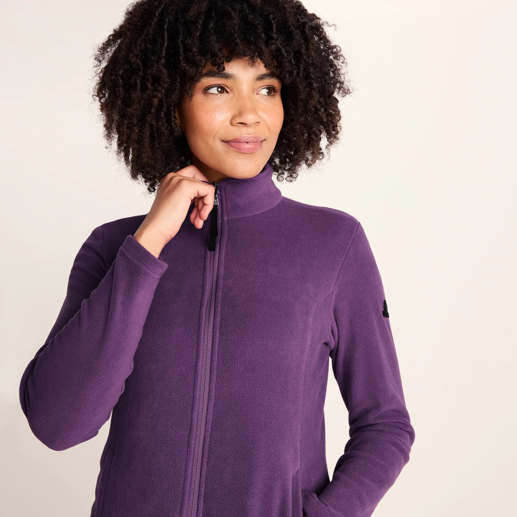 Revive Womens Fleece Jacket - Orchid - Image 5