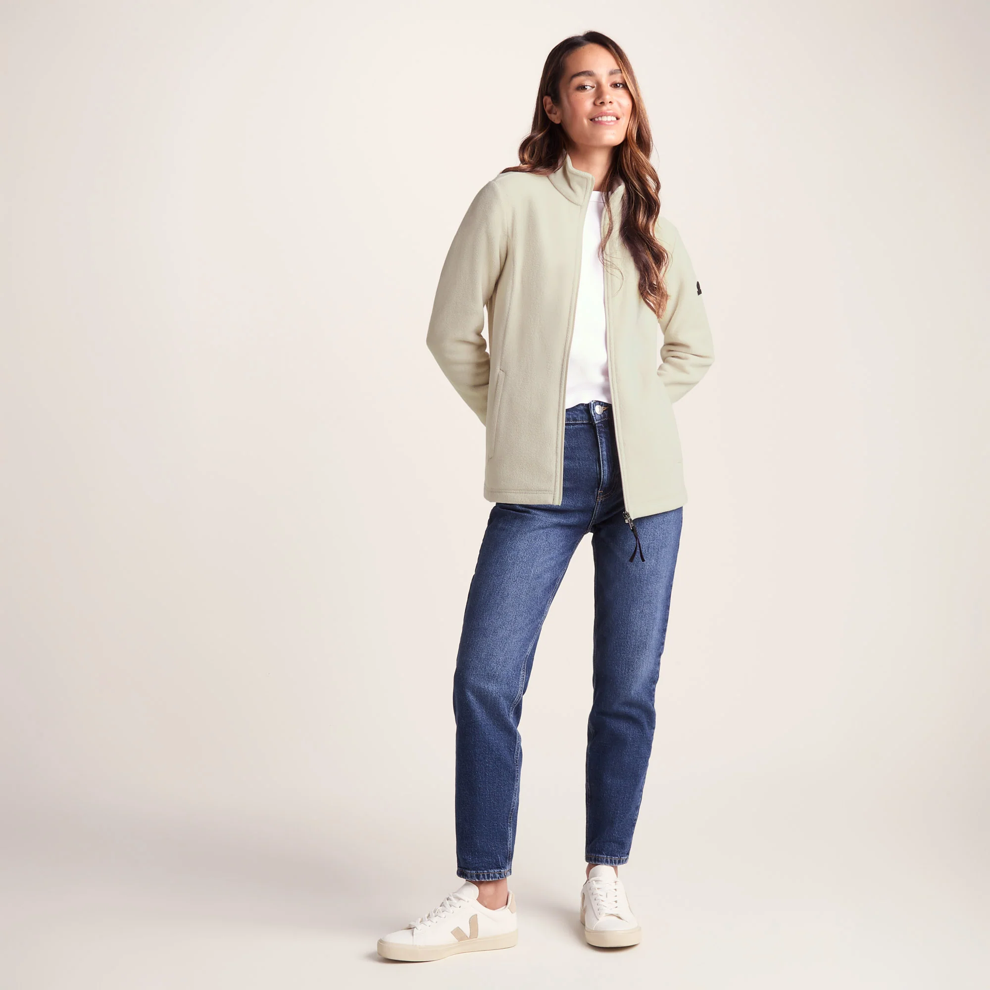 Revive Womens Fleece Jacket - Warm Cloud - Image 3