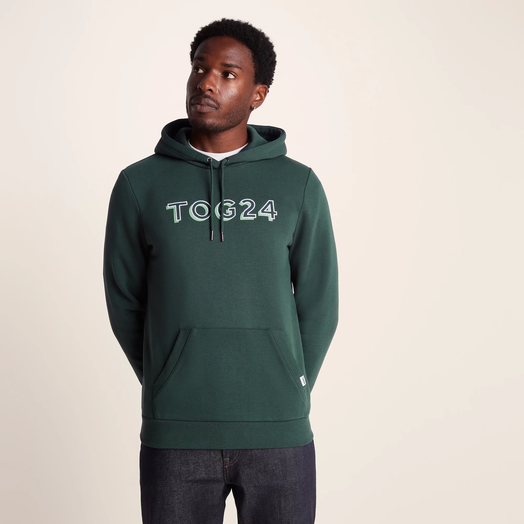 Rinson Mens Supersoft Hoody  - Racing Green - Image 2