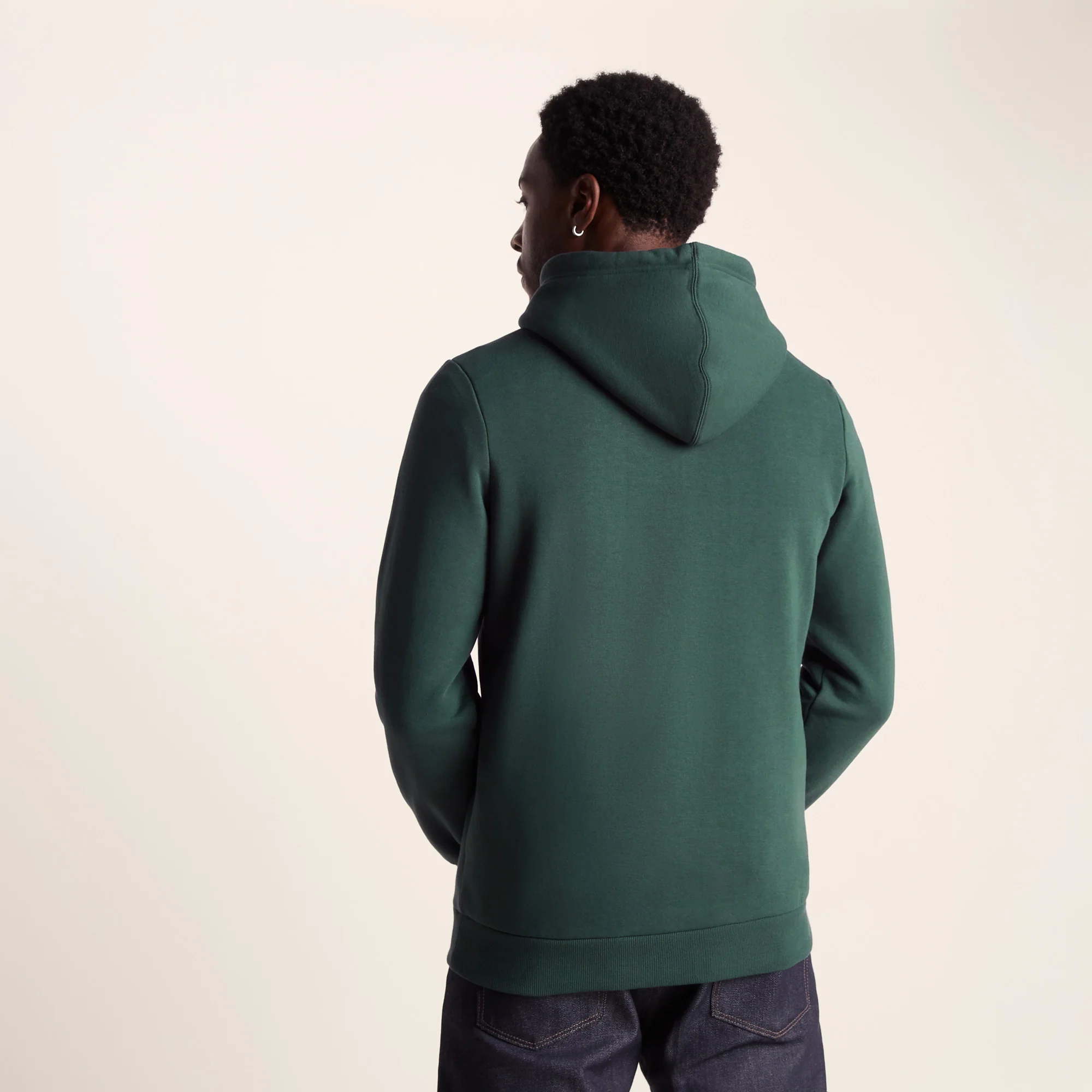Rinson Mens Supersoft Hoody  - Racing Green - Image 3