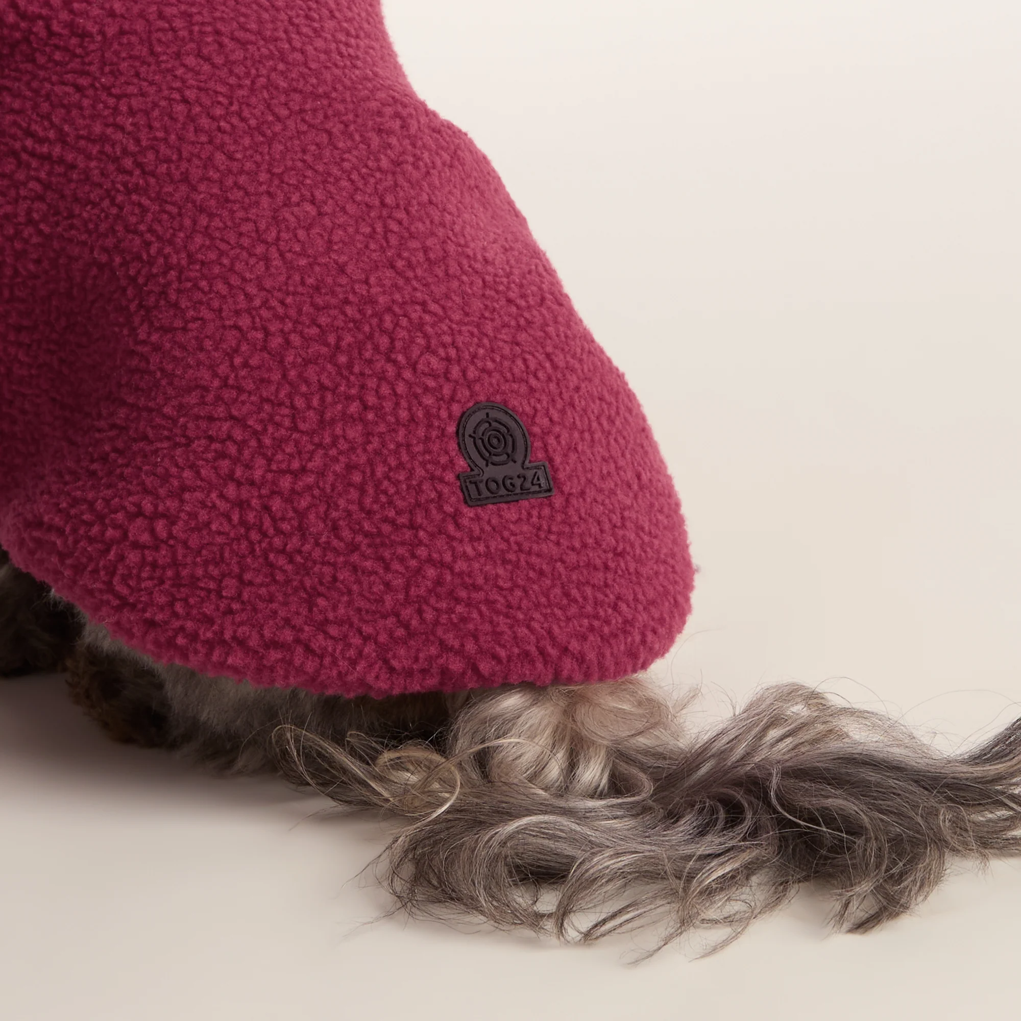 Rover Sherpa Dog Coat XS - Washed Burgundy - Image 5
