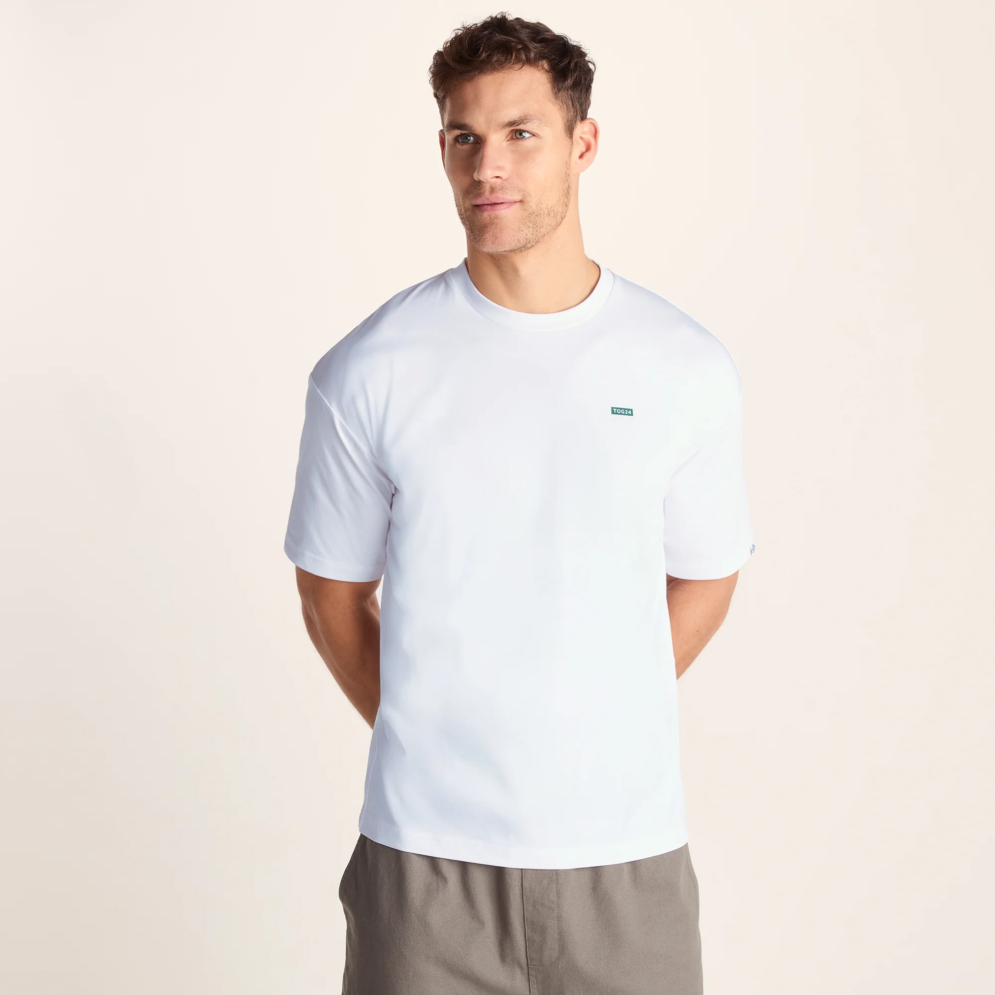 Saloon Mens Relaxed Fit Premium Supersoft T-Shirt - Optic White