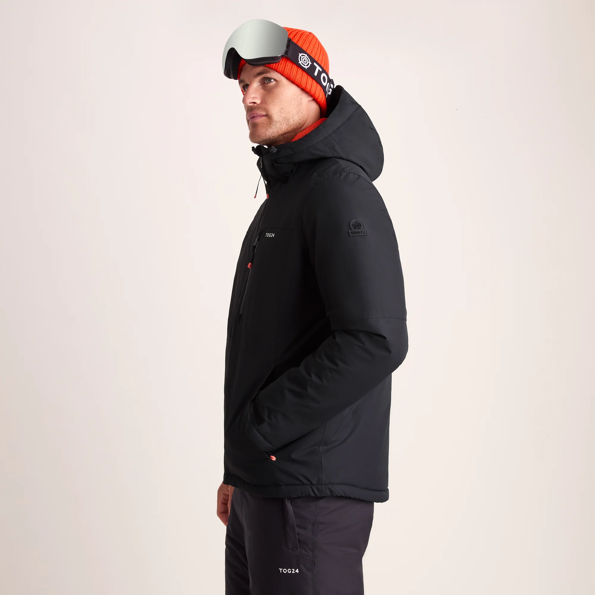 Samoens Mens Waterproof Ski Jacket - Black - Image 4