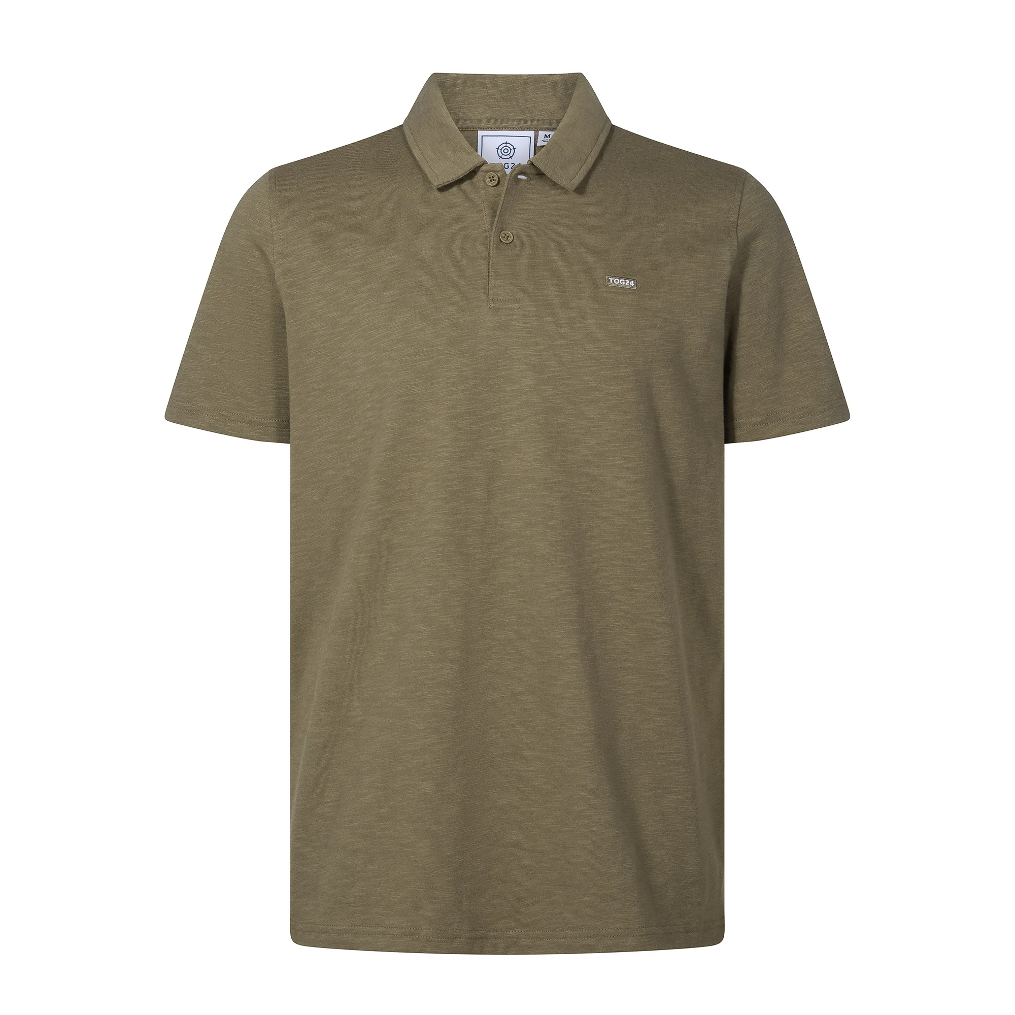 Sawyer Mens 100% Cotton Jersey Polo Shirt - Mushroom - Image 6