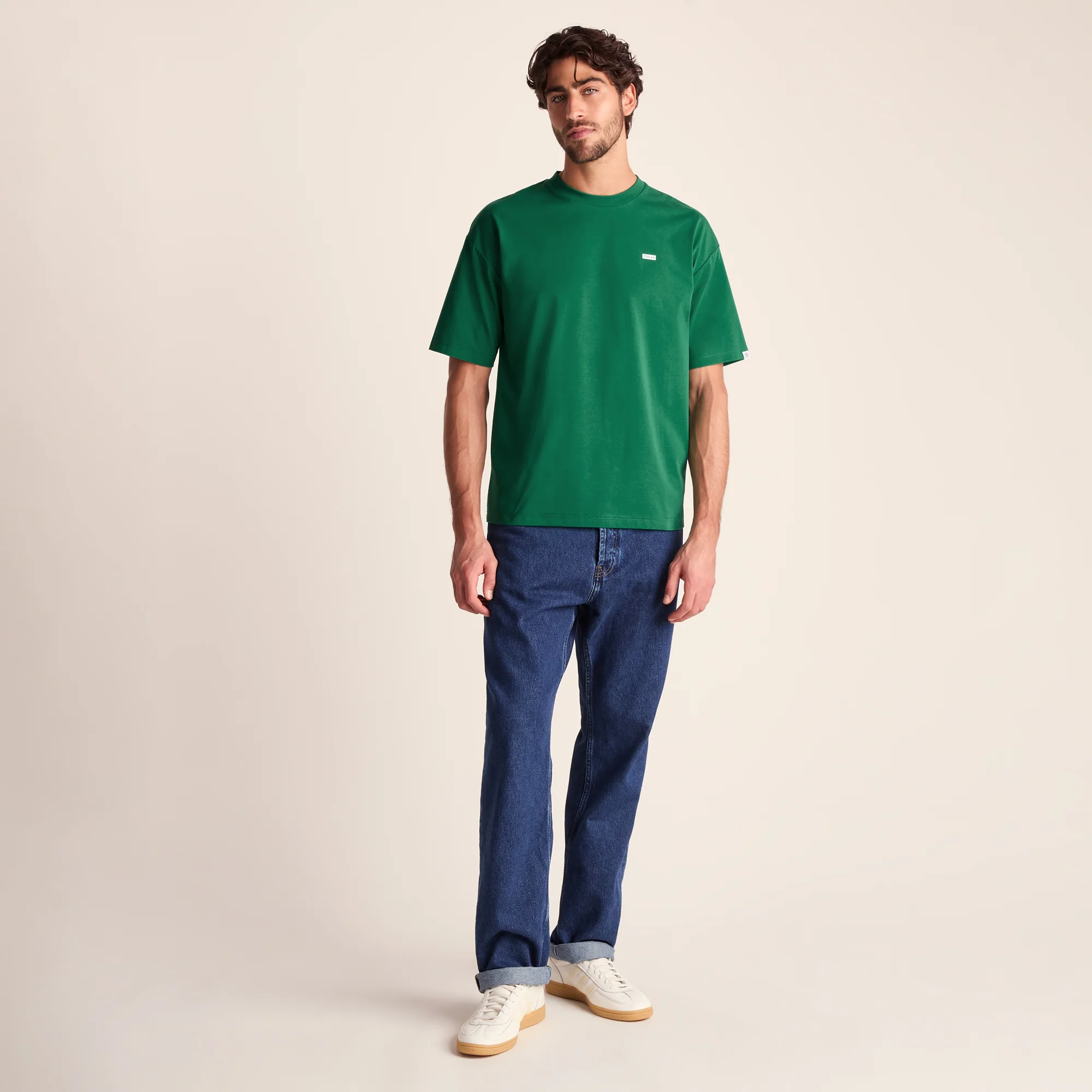 Shed Mens Premium Supersoft Relaxed Fit T-Shirt - Green - Image 3