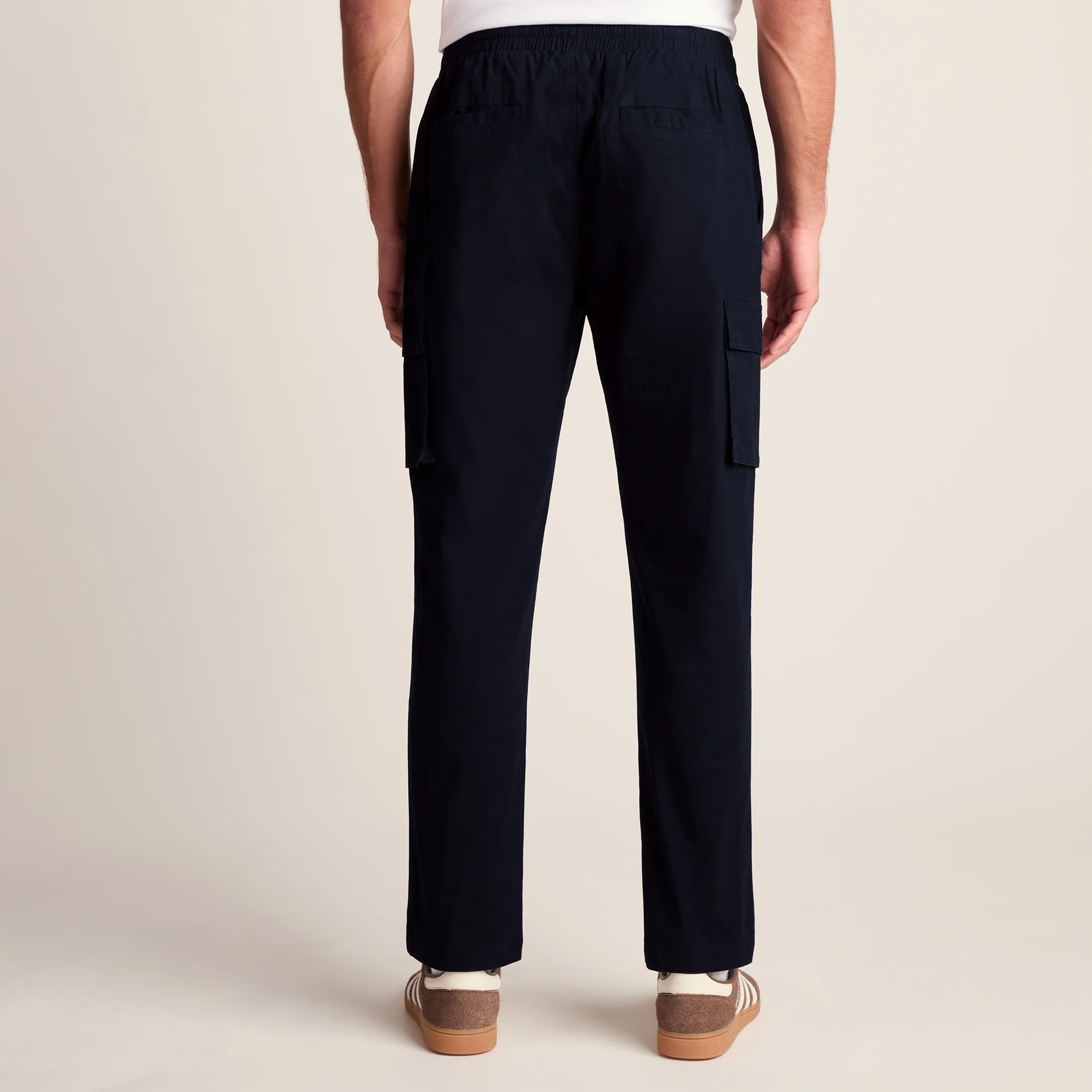 Silas Mens Cargo Trousers - Dark Indigo - Image 3
