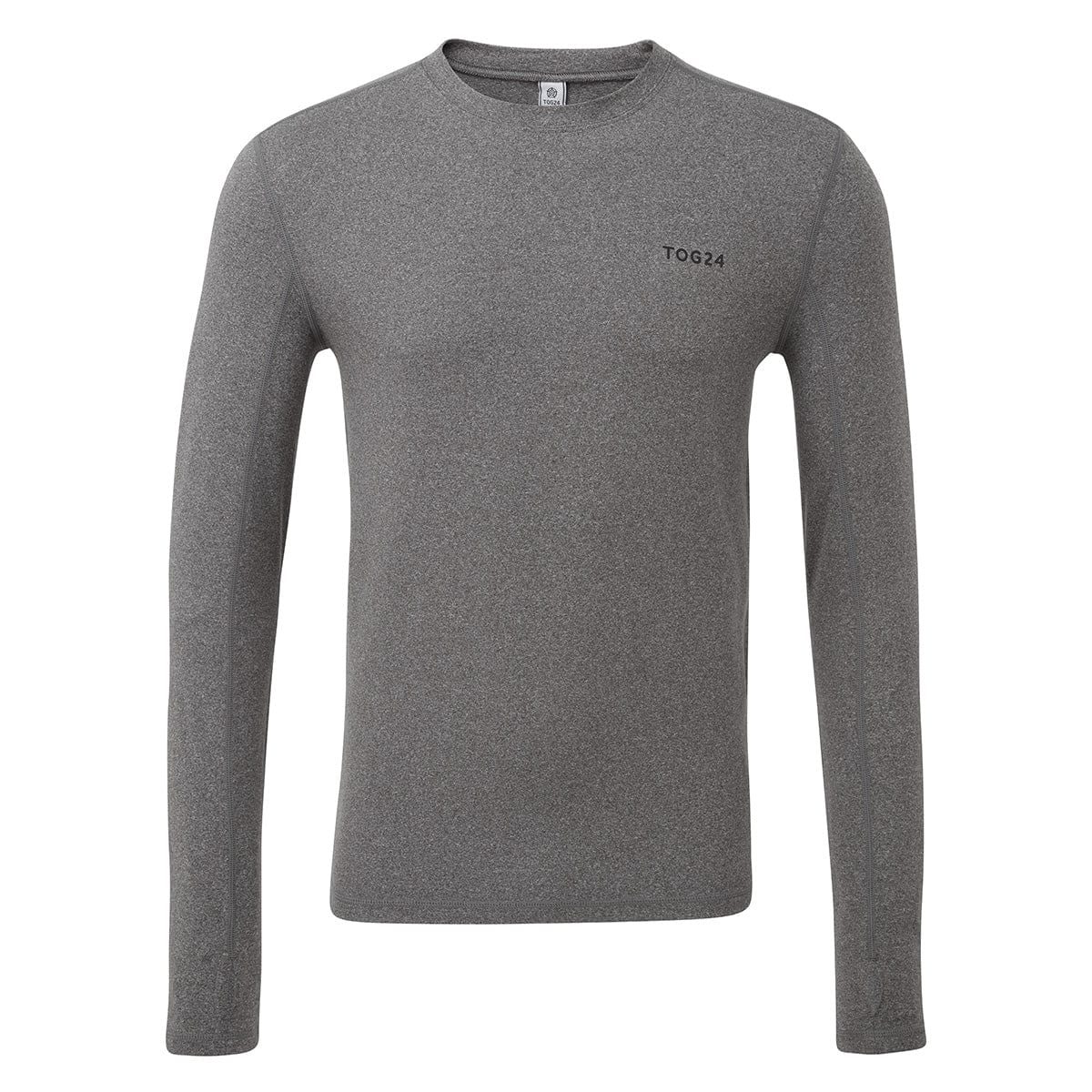 Snowdon Mens Thermal Crew Neck Base Layer - Grey Marl - Image 3