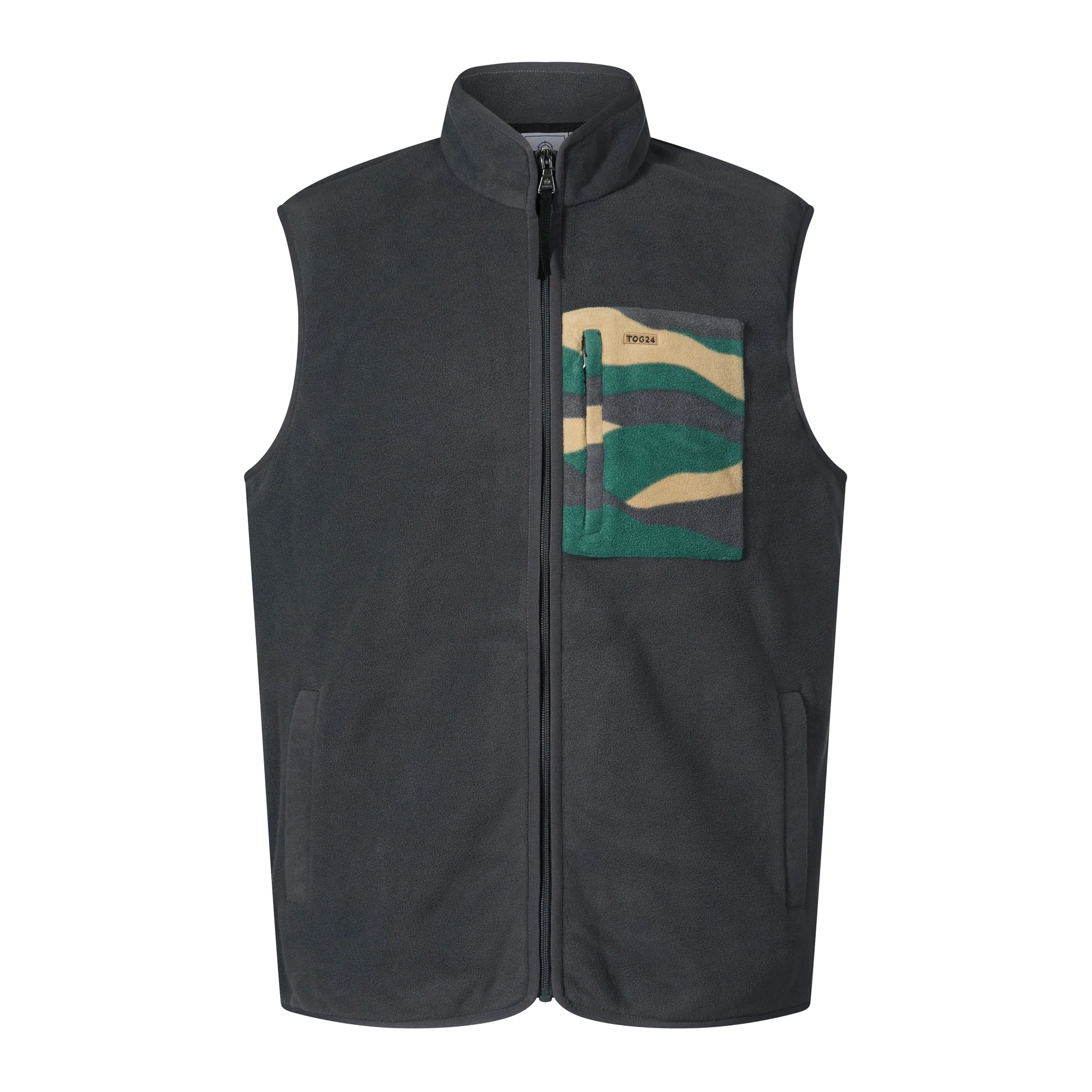 Stark Mens Relaxed Fit Microfleece Gilet - Deep Slate - Image 8