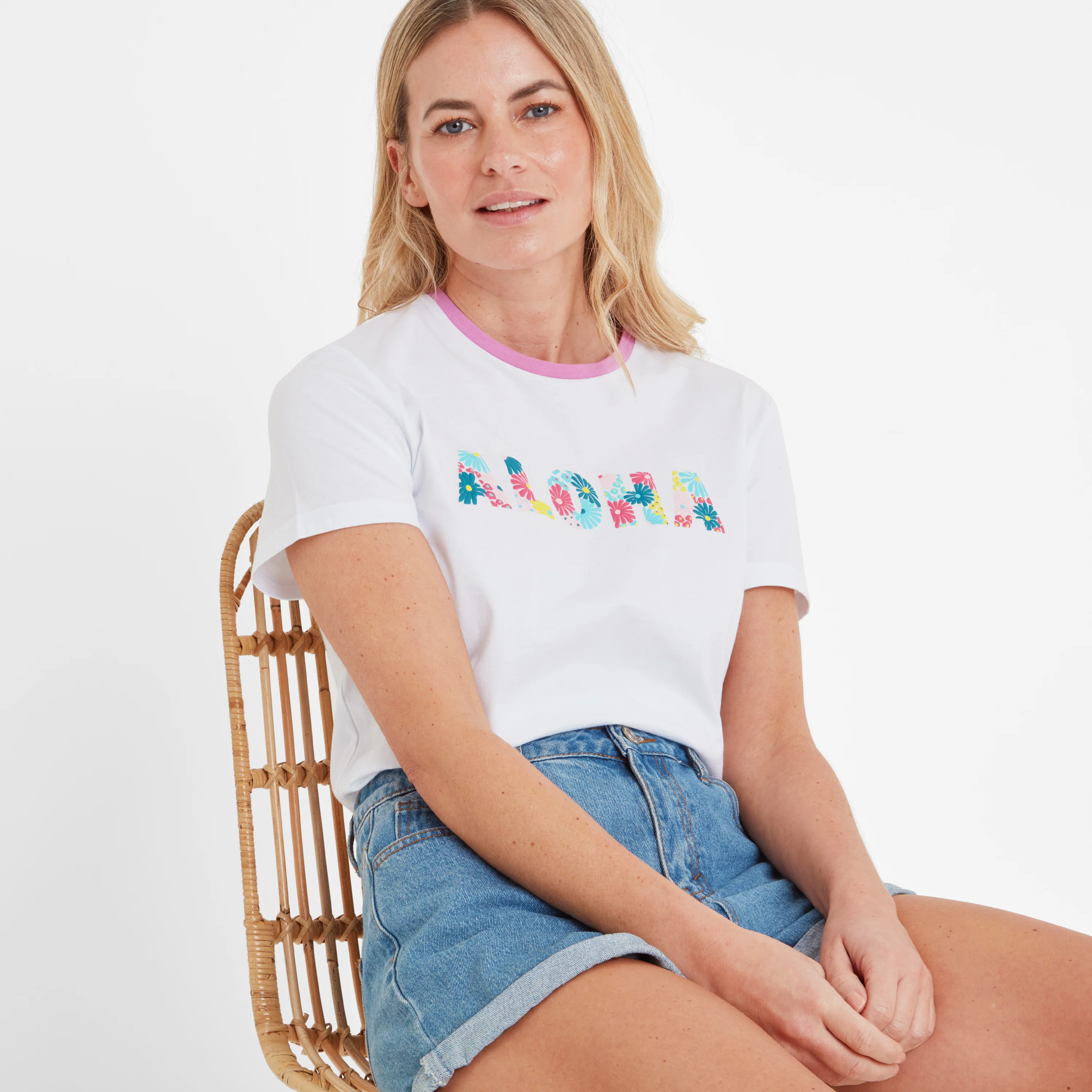 Susan Womens 100% Cotton Supersoft T-Shirt - Optic White - Image 4