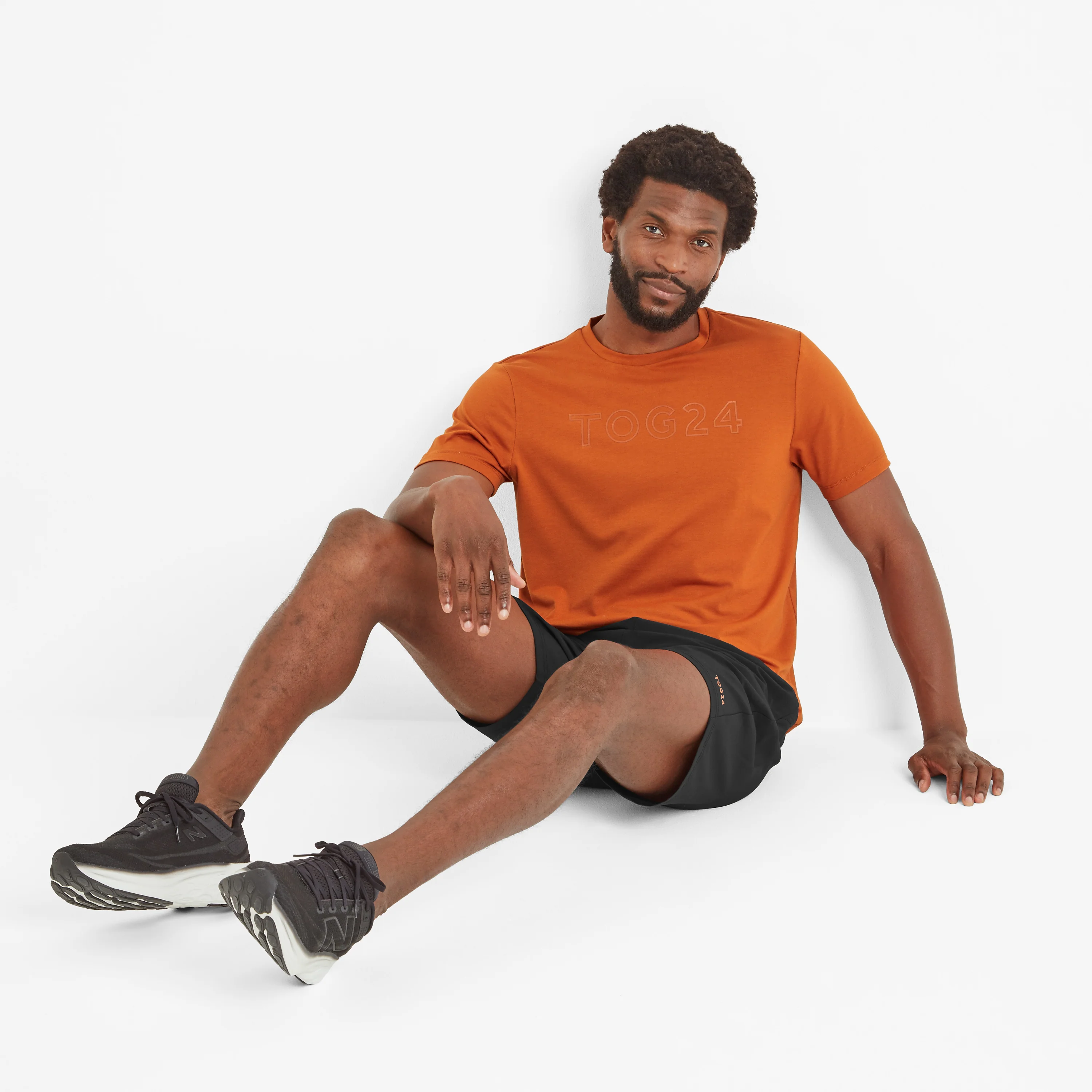 Talen Mens Short Sleeve Performance T-Shirt - Dark Orange - Image 6