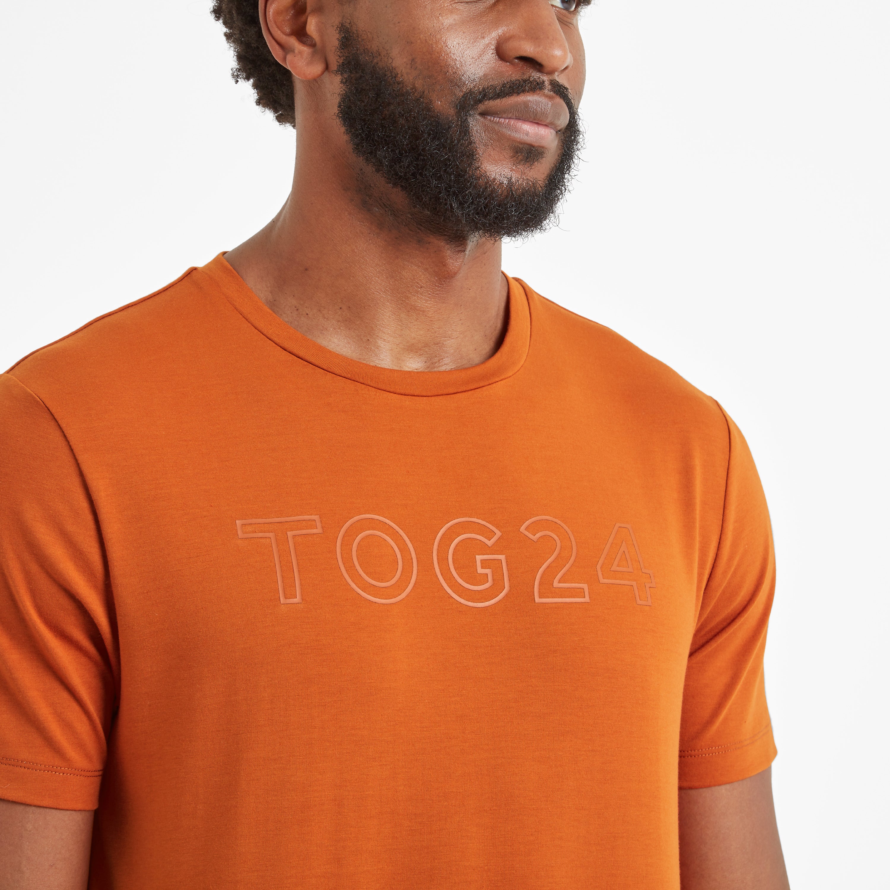 Talen Mens Short Sleeve Performance T-Shirt - Dark Orange - Image 7