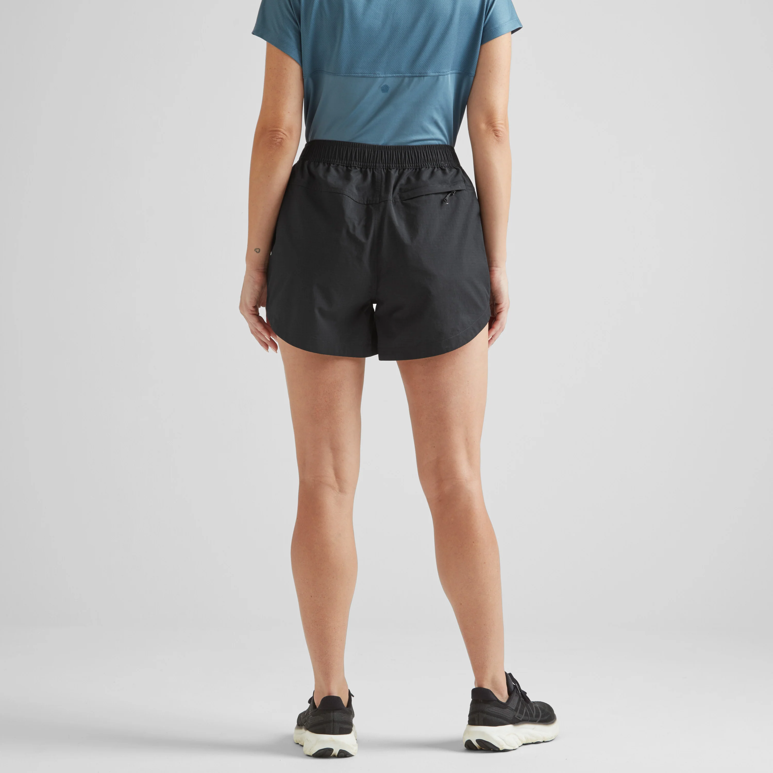 Tempo Womens Ripstop Performance Shorts - Black - Image 4
