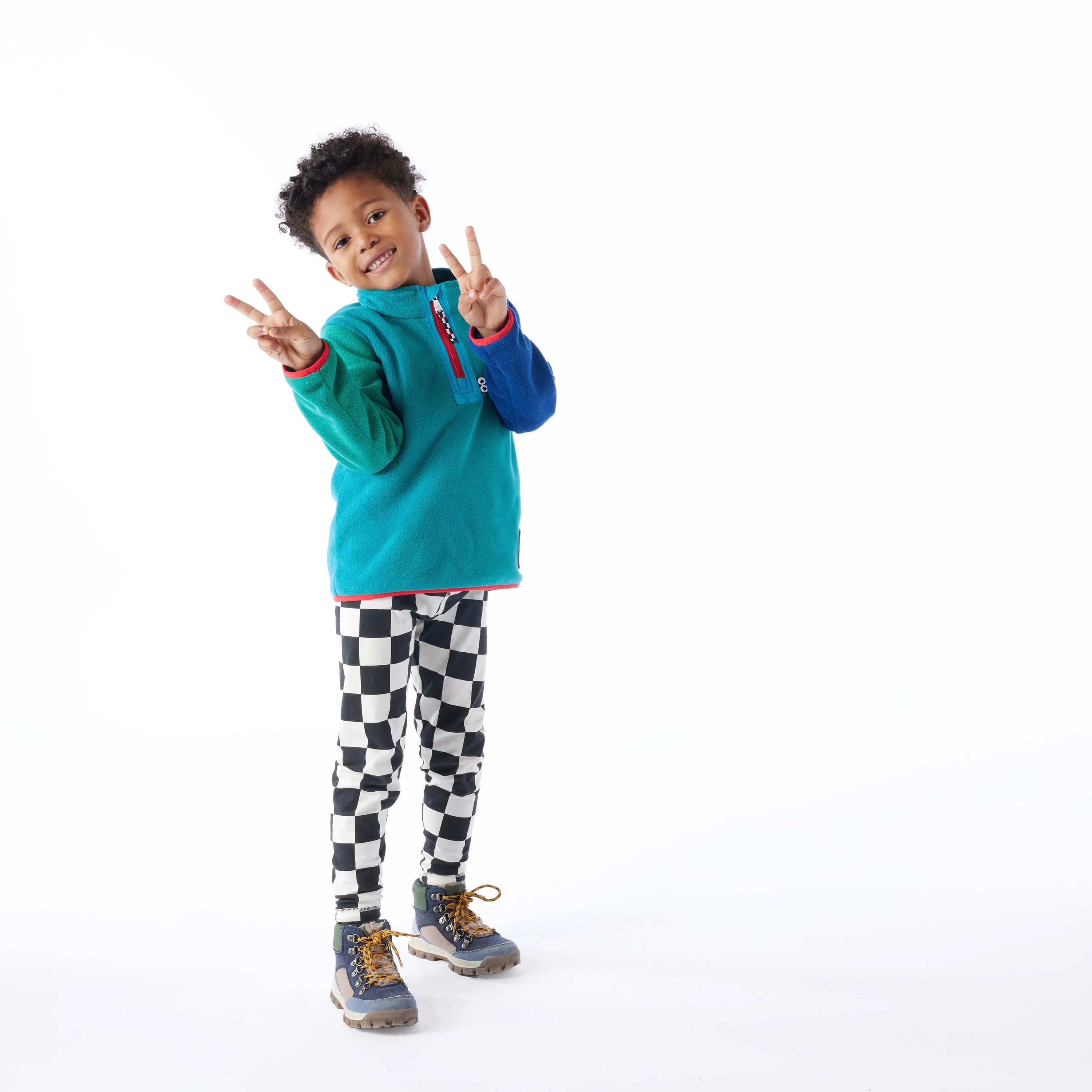 Texel Kids Shaun the Sheep Fleece Zip Neck - Ocean Blue - Image 3